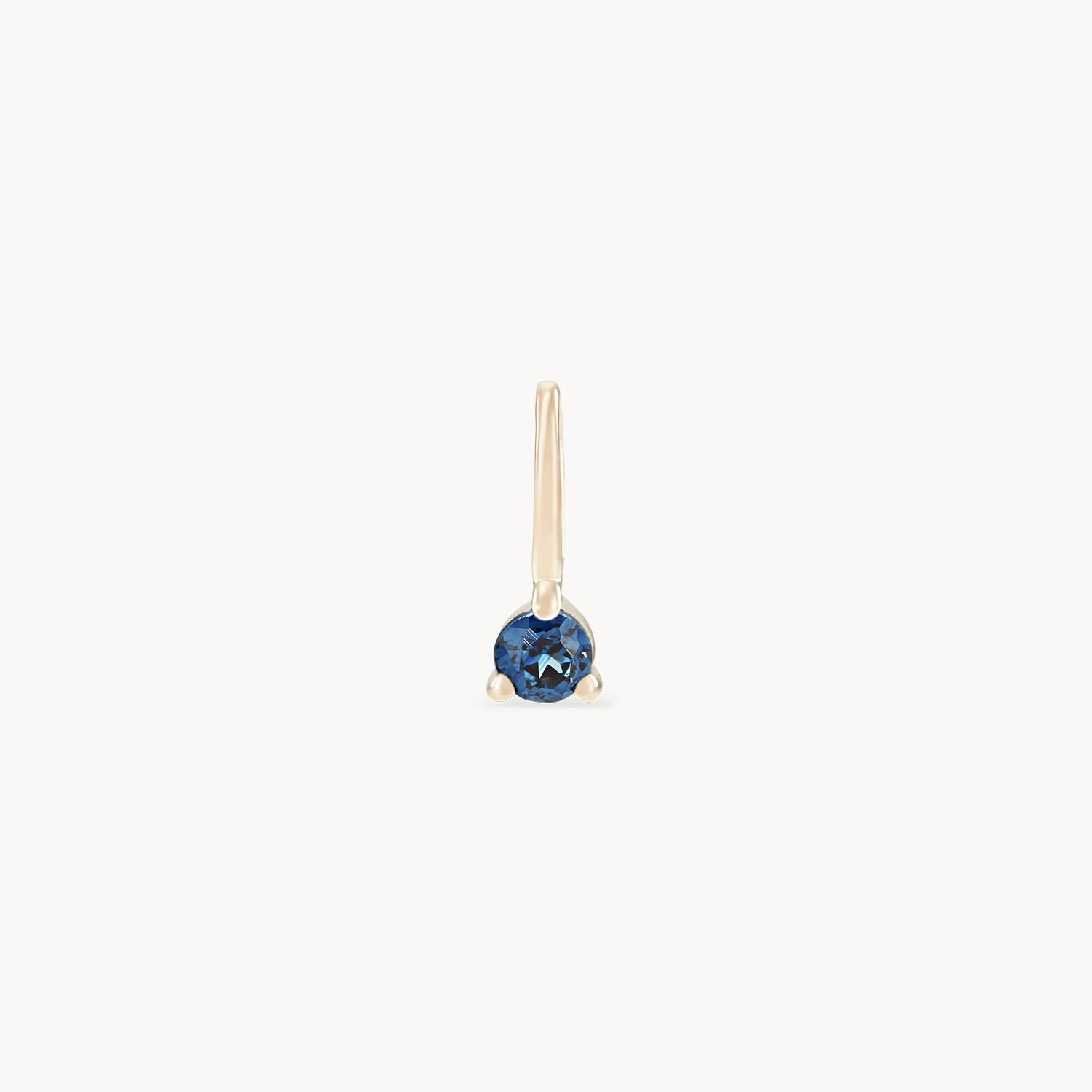 10K Yellow Gold September Birthstone Charm with Sapphire - Elegant Jewelry Gift for Birthdays, Anniversaries & Special Occasions