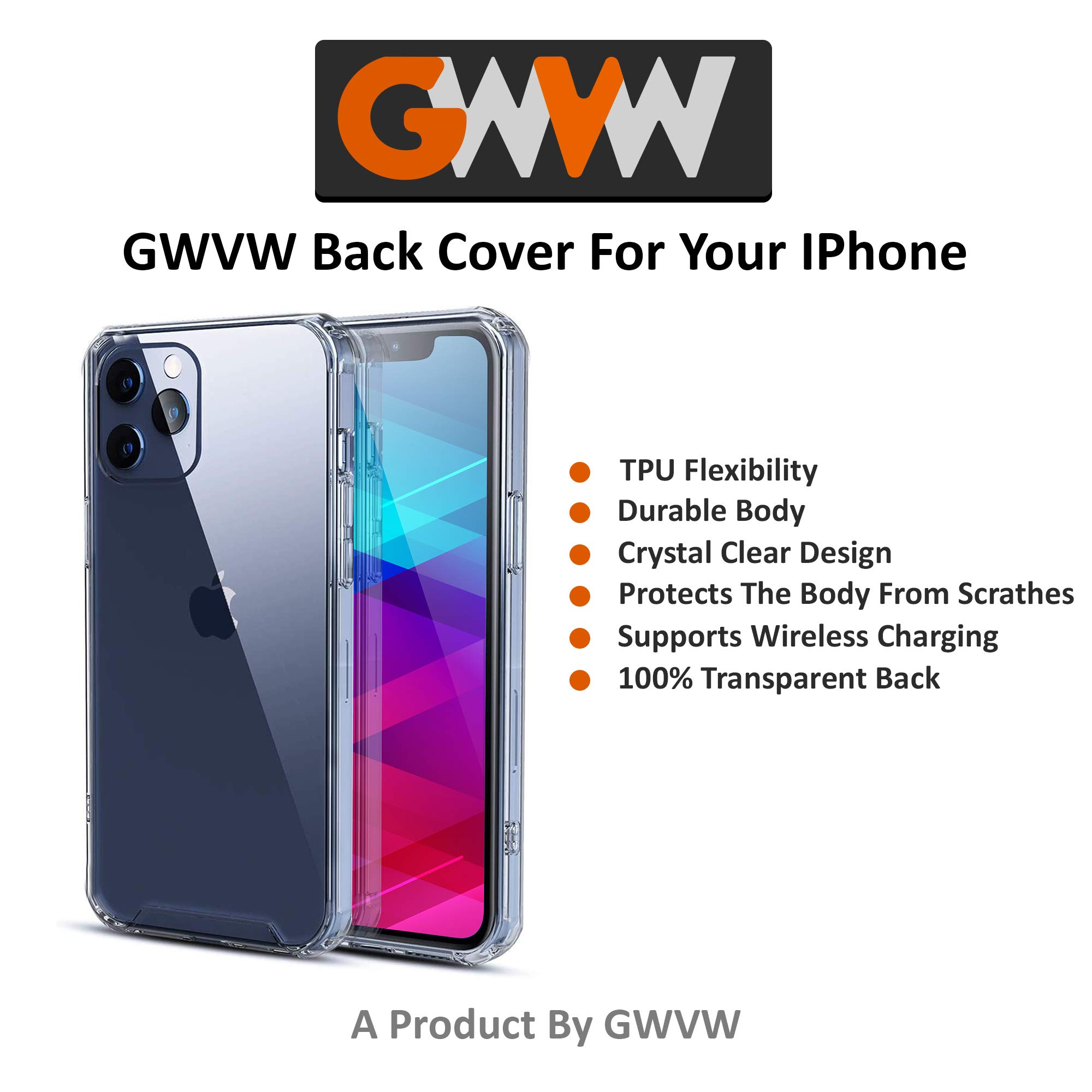 Premium Clear TPU Case for iPhone 12 Pro Max (6.7 inch 2020) - Ultra Slim Protective Phone Cover | Shatterproof & Scratch-Resistant | Perfect for Everyday Use, Travel & Work