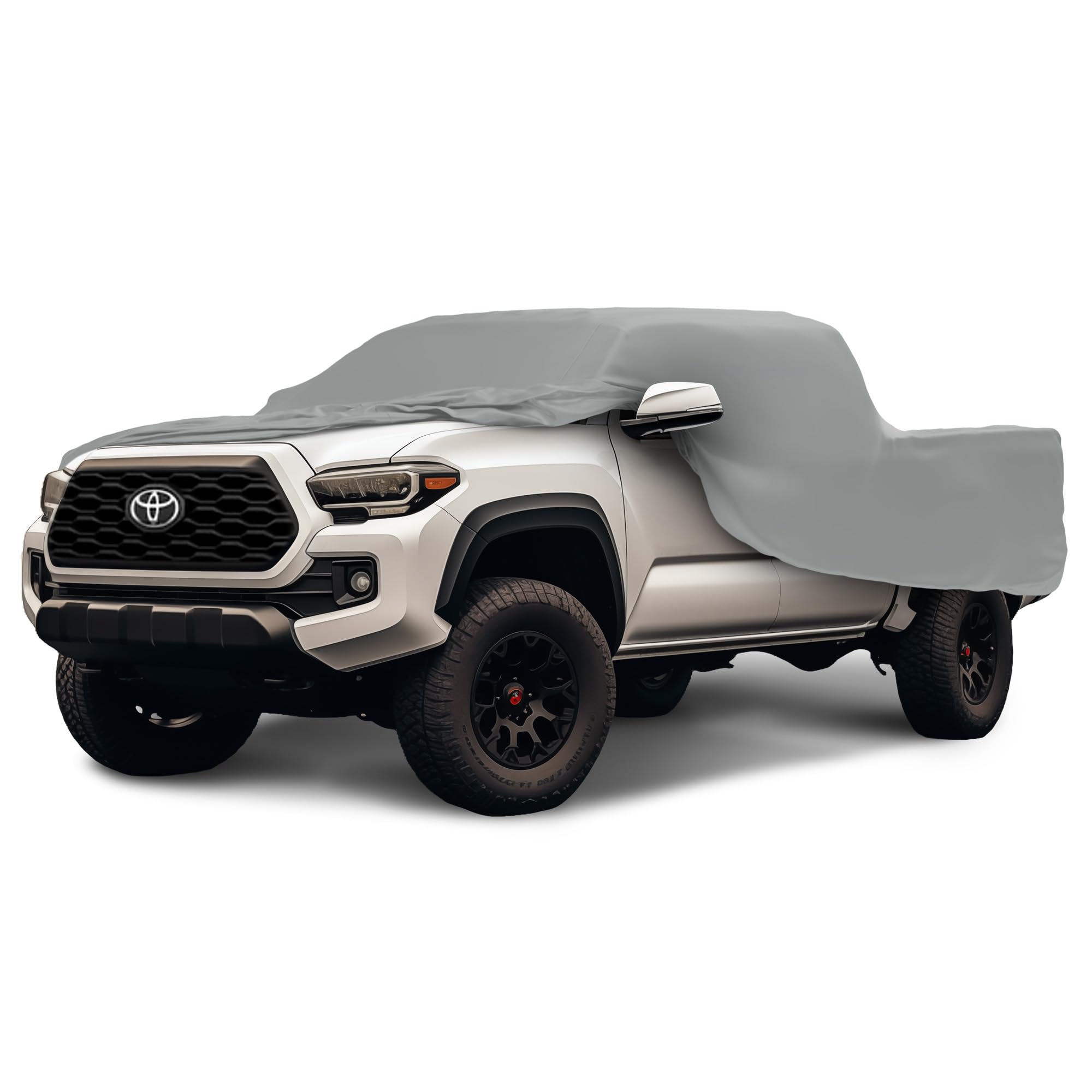 2021 Toyota Tacoma Double Cab Weatherproof Truck Cover with Theft Cable Lock - Durable Outdoor Car Cover, Better Than Waterproof, Includes Warranty - Perfect for Long-Term Parking & Outdoor Protection