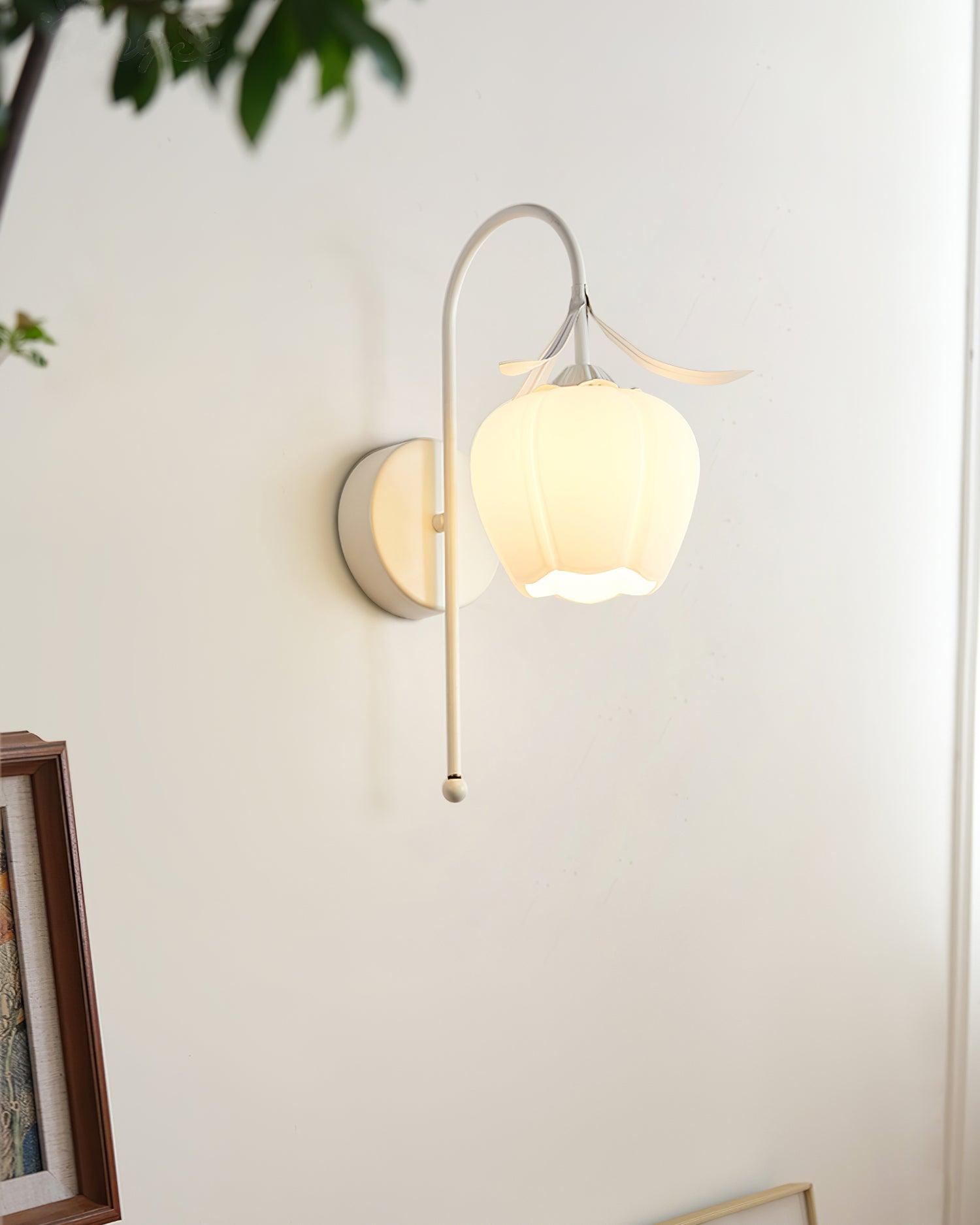 Luna Flower Wall Lamp - Elegant Floral LED Night Light for Bedroom, Living Room, Nursery - Perfect for Home Decor, Mood Lighting & Relaxation