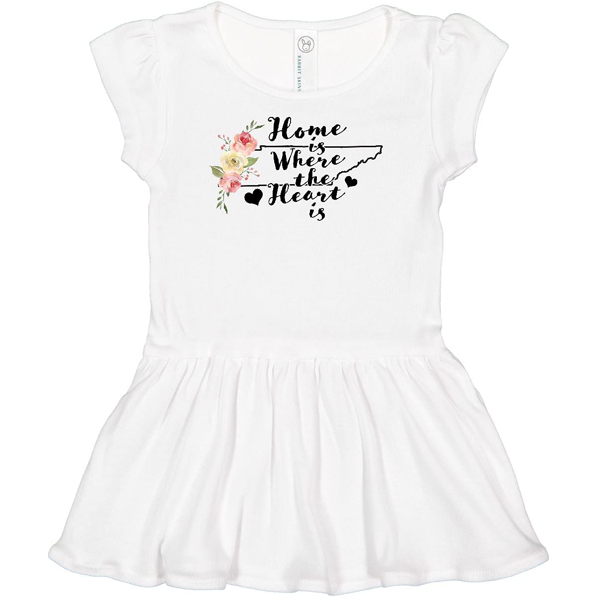 Inktastic Tennessee Home is Where The Heart is Watercolor Print Infant Dress - Cute Baby Outfit for Family Photos, Holidays & Special Occasions