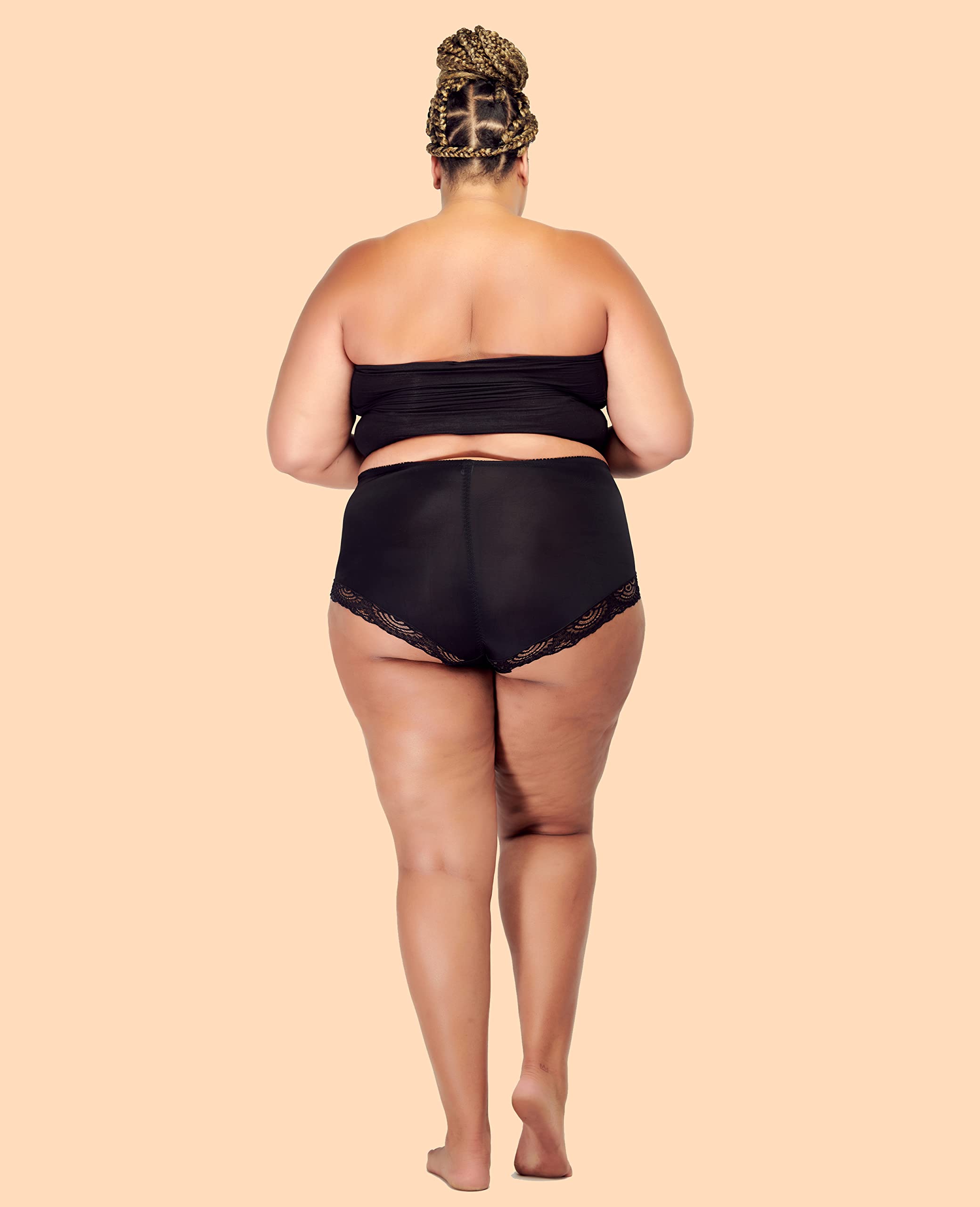 Barbra Women's Tummy Control Underwear - High Waisted Briefs & Girdle Panties (4-Pack, Sizes S-Plus) for Everyday Comfort & Shapewear Support | Perfect for Work, Yoga & Postpartum Recovery