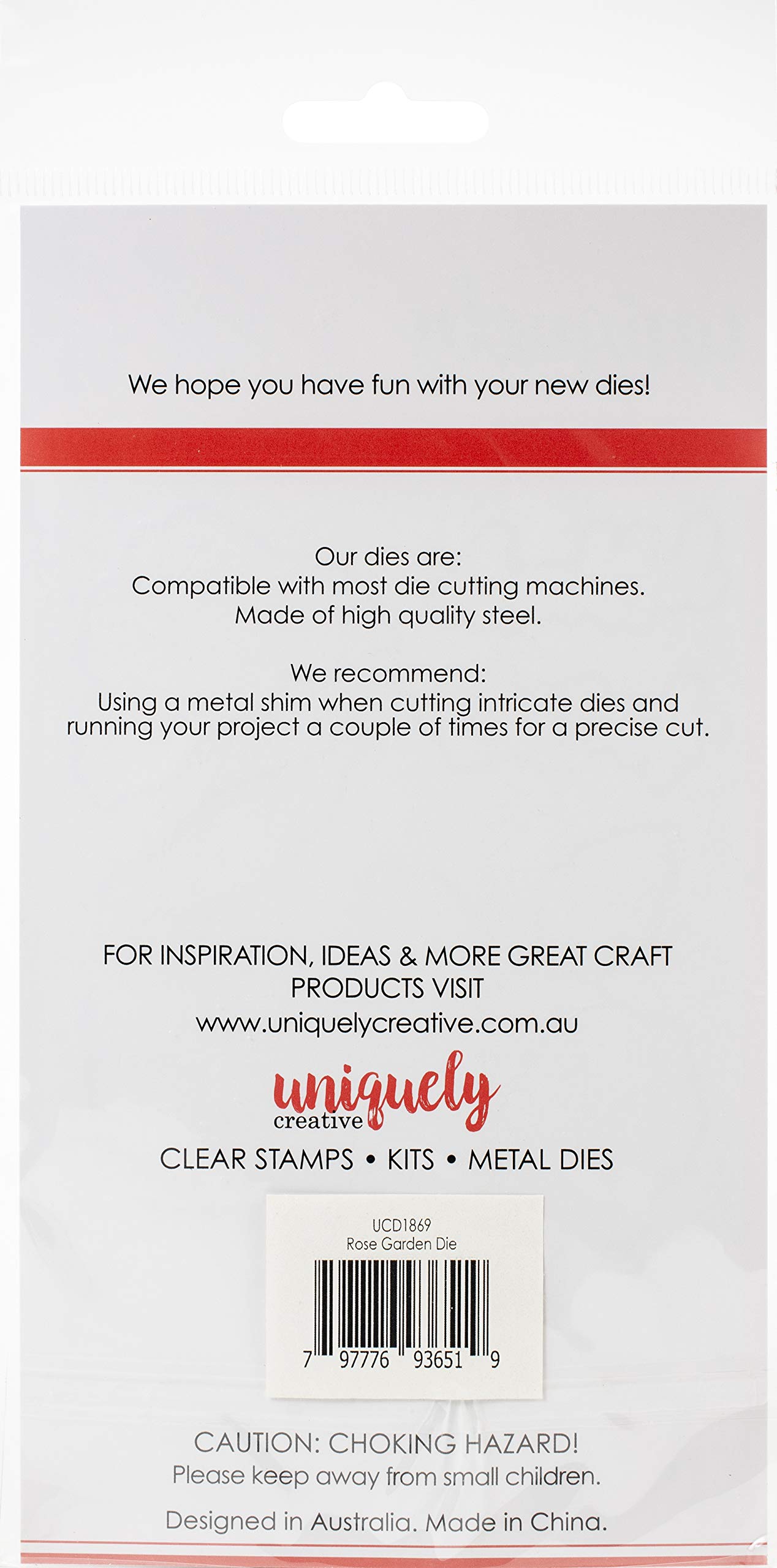 UNIQUELY CREATIVE METAL DIES ROSE GARDEN - Premium DIY Scrapbooking & Card Making Supplies for Crafting, Home Decor, and Gift Packaging