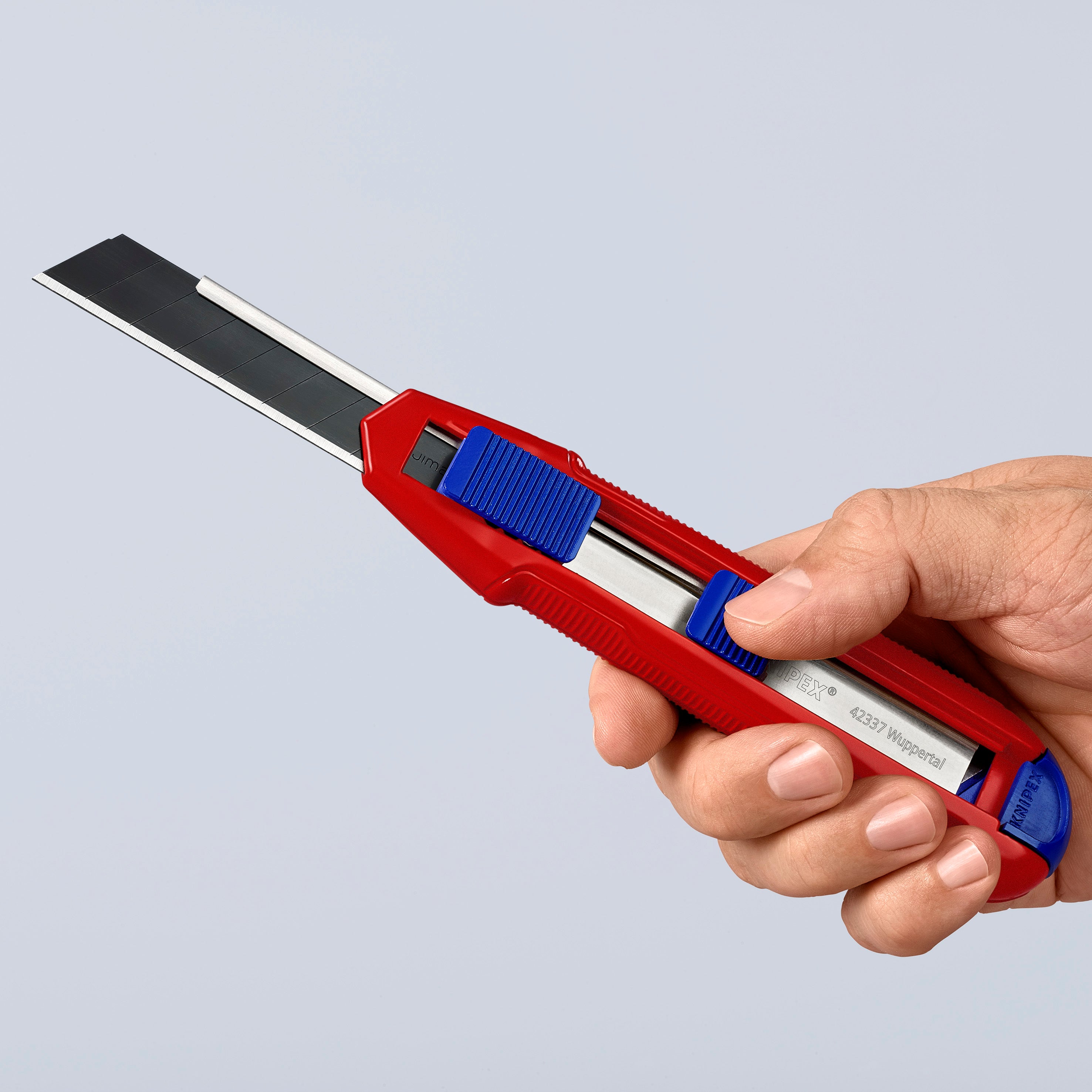 KNIPEX 9010165BKA 6-1/2 Inch Cutix Universal Snap Knife - Heavy Duty Utility Blade Cutter for Construction, DIY, and Craft Projects