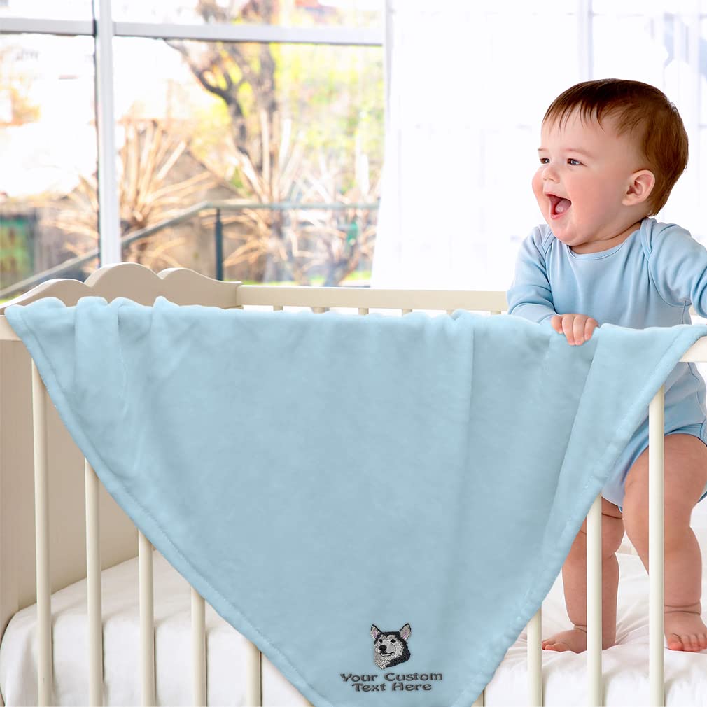 Soft & Cozy Siberian Husky Baby Blankets for Boys & Girls - Breathable Polyester Nursery Bedding Set - Perfect for Cribs, Strollers & Baby Showers Gifts