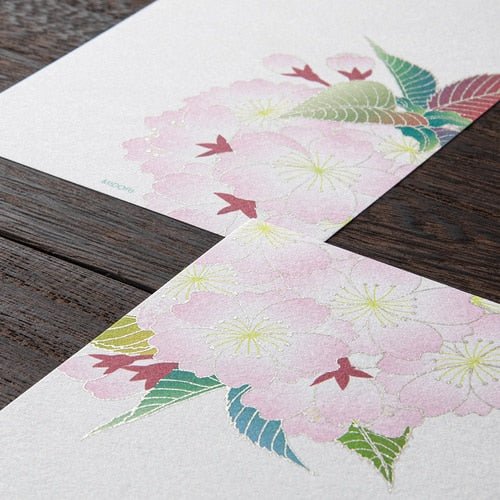 Seasons Silk Print Envelope Letter Paper Set - Premium Midori DESIGNPHIL Stationery for Journaling, Scrapbooking & Gift Wrapping (Elegant Floral Design)