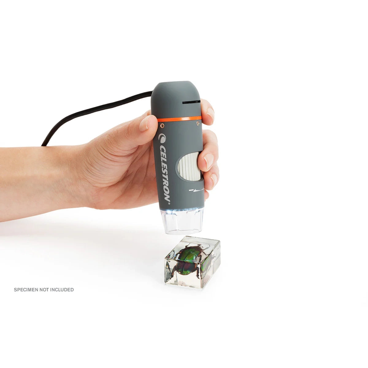 Celestron Handheld Digital Pro Microscope - 60x-100x Magnification, 2MP Camera for Science & Hobby Use - Perfect for Coin Collecting, Jewelry Inspection & STEM Education