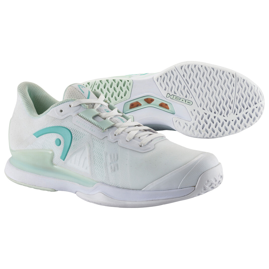Head Sprint Pro 3.5 Women's Tennis Shoes - White | Lightweight & Breathable Court Shoes for Women | Perfect for Competitive Matches & Casual Play