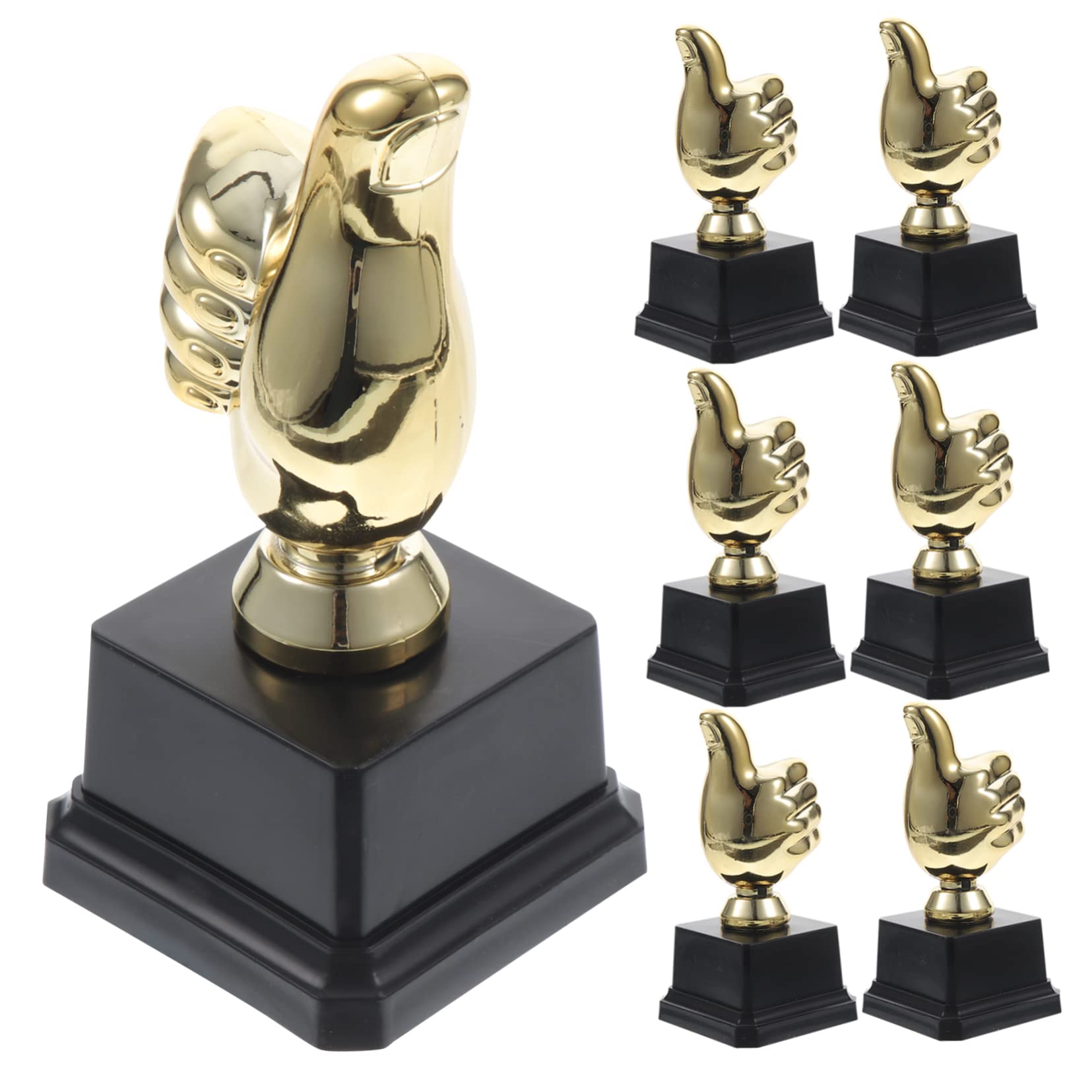 BESPORTBLE 24 Pcs Gold Plastic Soccer Trophy Awards - Mini Football Prize Cups for Party Decorations, Sports Events, and Kids Playroom Decor