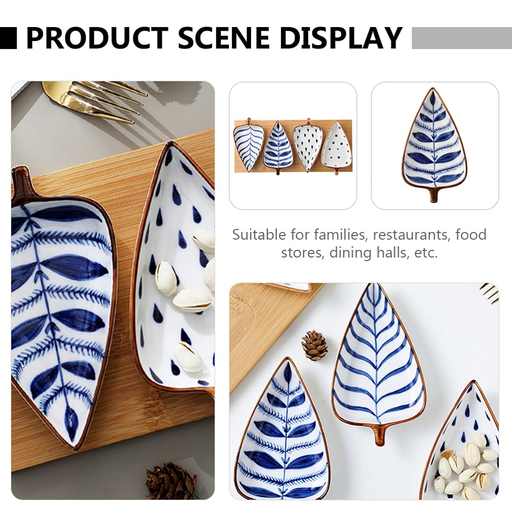 Hemoton Ceramic Sauce Dish - 6-Piece Set for Seasoning, Desserts, Appetizers | Mini Serving Plates for Kitchen, Dining Table & Party Snacks | Durable Household Tableware for Dipping Sauces, Small Bites & Food Presentation