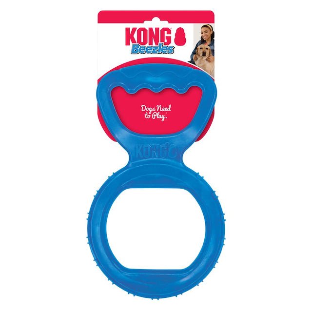 Kong Beezles Tug Dog Toy - Durable Interactive Chew Toy for Medium & Large Dogs - Perfect for Fetch, Tug-of-War & Training - Assorted Colors & Sizes
