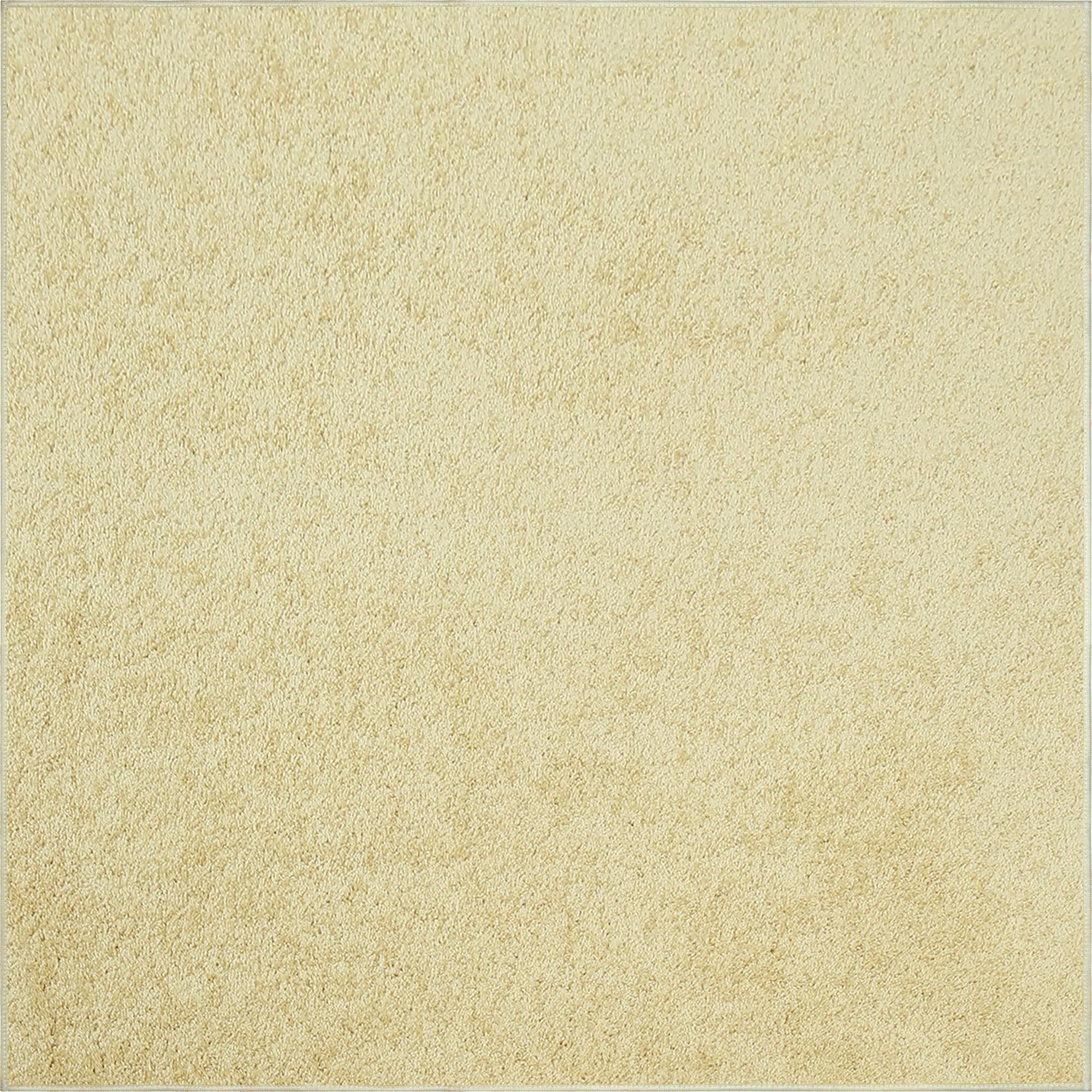 Ambiant Galaxy Way Kids Favorite Yellow Area Rug - 4' Square Soft Play Mat for Nursery, Bedroom & Playroom