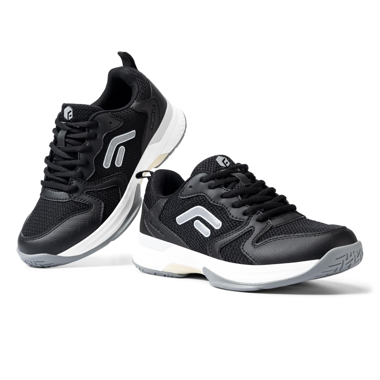 FitVille Women's Wide Width Pickleball Shoes - Court Tennis & Badminton Sneakers with Arch Support for Indoor & Outdoor Sports | Perfect for Pickleball, Tennis, Gym & Casual Wear