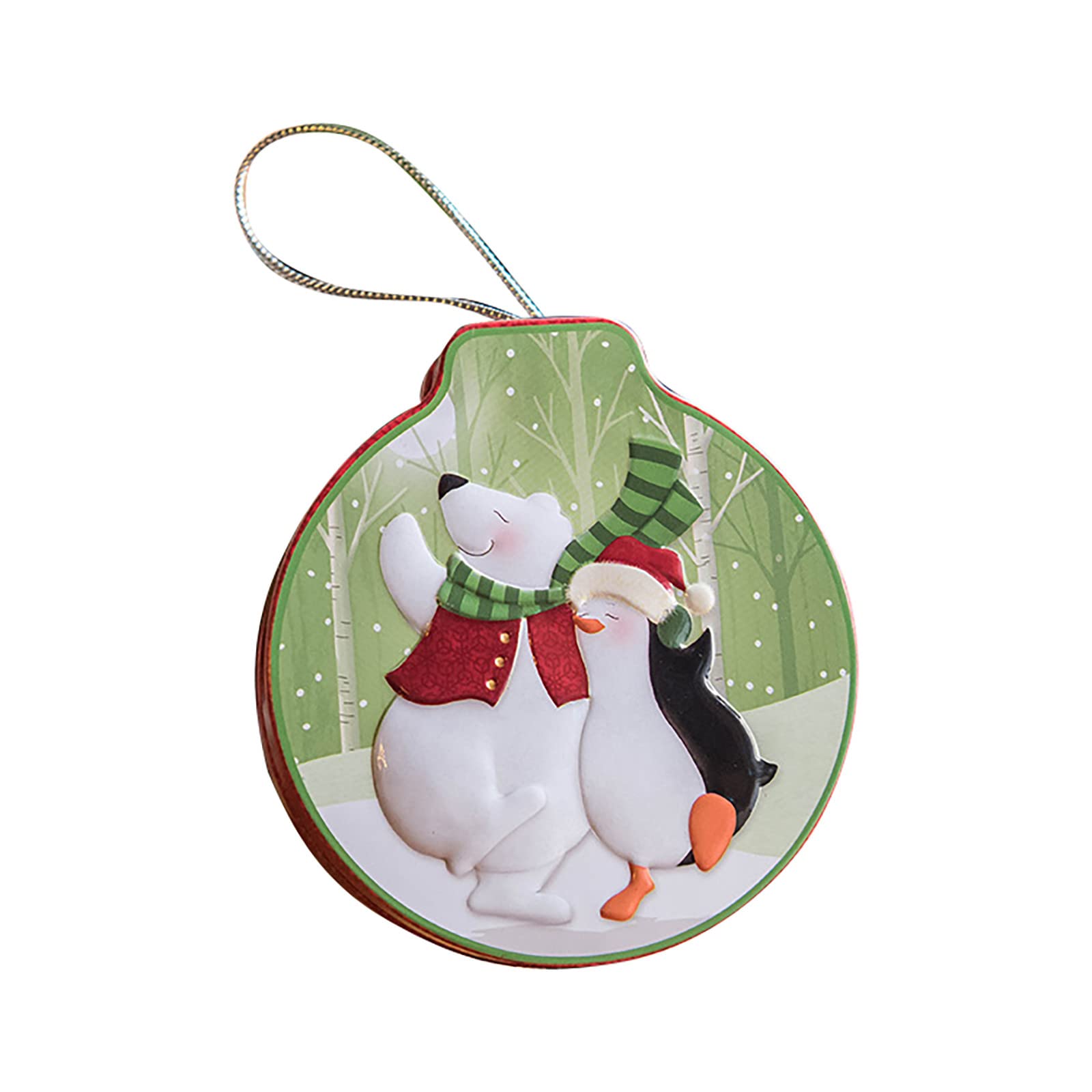Large Outdoor Christmas Ornaments for Tree - Golden Girls Themed Holiday Decorations | Christmas Gift Box, Candy & Cookie Baking Packaging | Perfect for Holiday Parties, Home Decor & Gift Giving