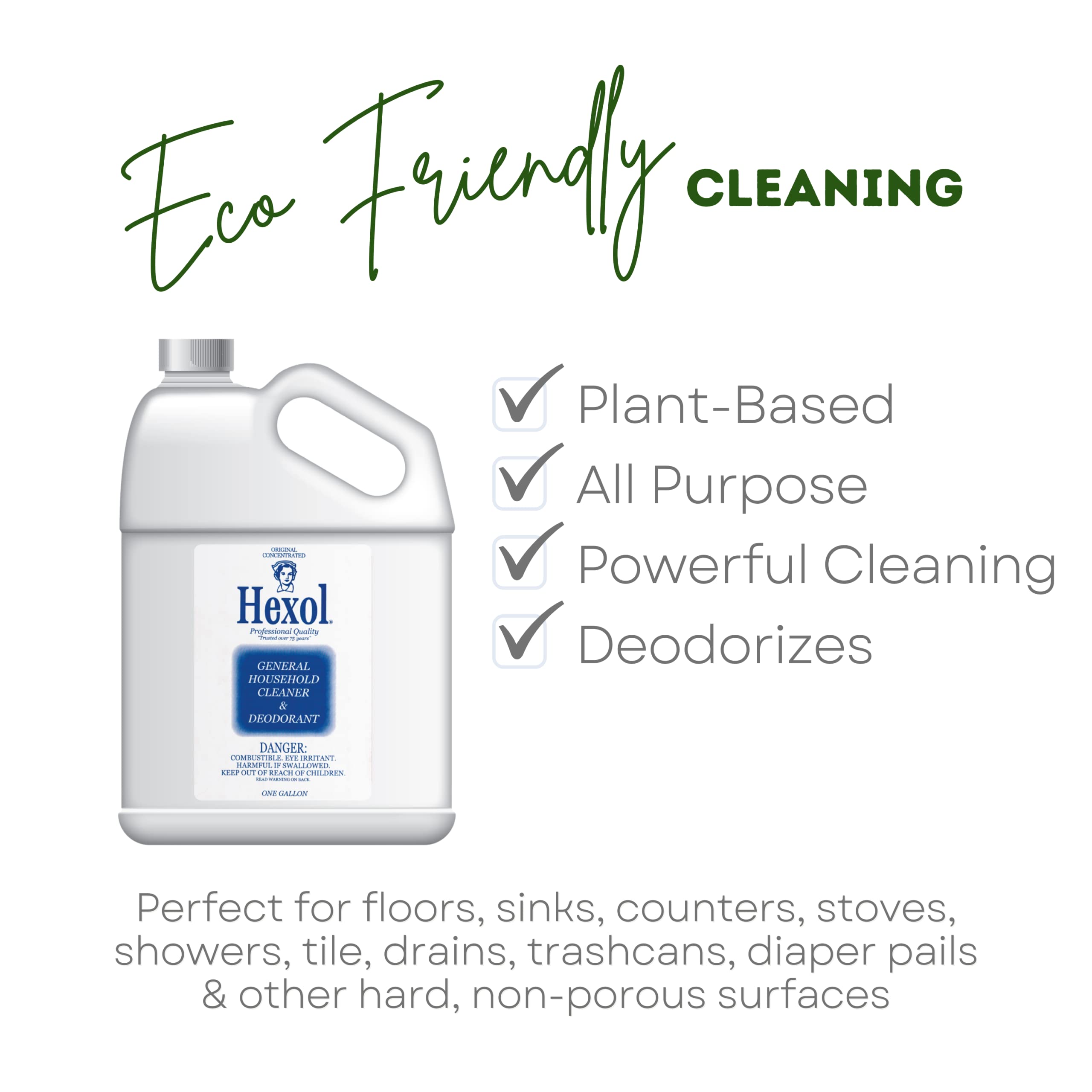 Concentrated All-Purpose Household Cleaner & Deodorizer - Multi-Surface Cleaning for Kitchen, Bathroom, Floors & More | Eliminates Odors & Disinfects
