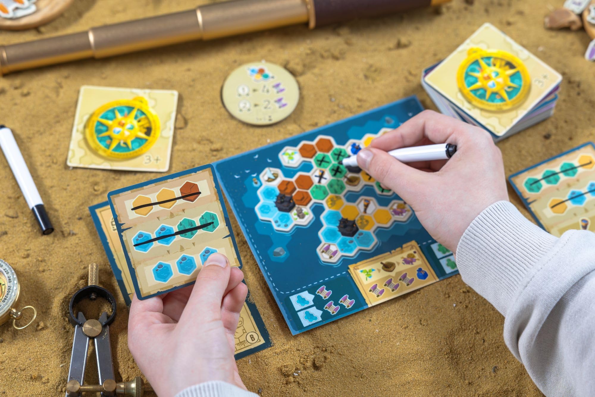 Blackrock Games Rivage - Exploration & Strategy Board Game for 1-5 Players Ages 8+ - Perfect for Family Game Nights