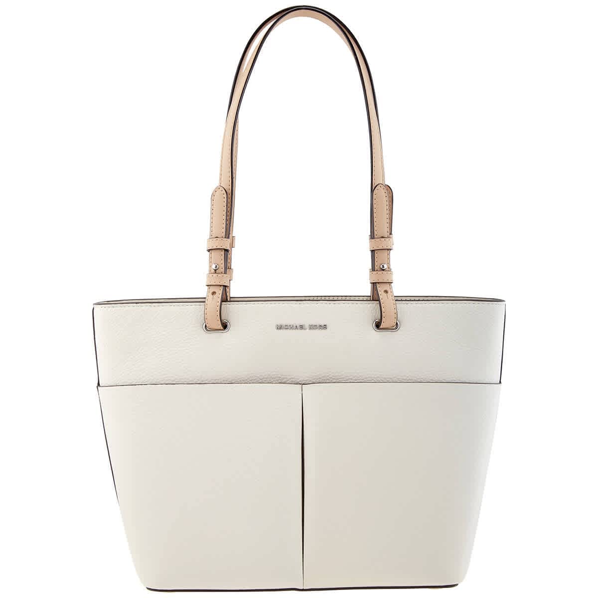 MICHAEL Michael Kors Bedford Medium Top Zip Pocket Tote Bag for Women - Stylish Leather Handbag with Zipper Closure, Perfect for Work, Travel & Everyday Use