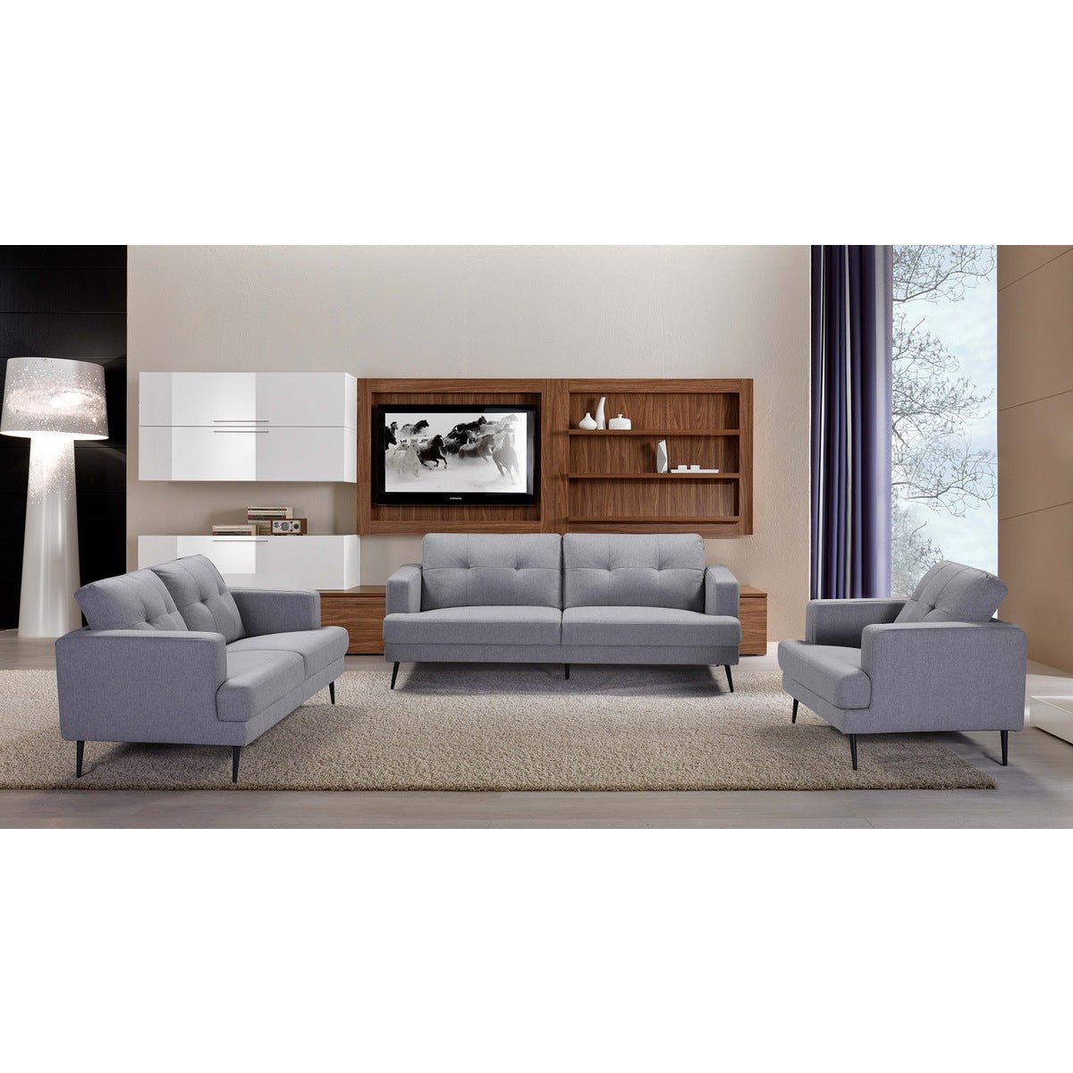 Avery Collection Sofa - Modern Comfortable Living Room Couch for Home, Office, and Lounge - Perfect for Relaxing, Entertaining, and Family Gatherings