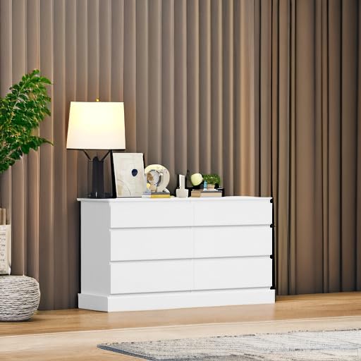 Hasuit 6-Drawer Double Dresser, 51.5