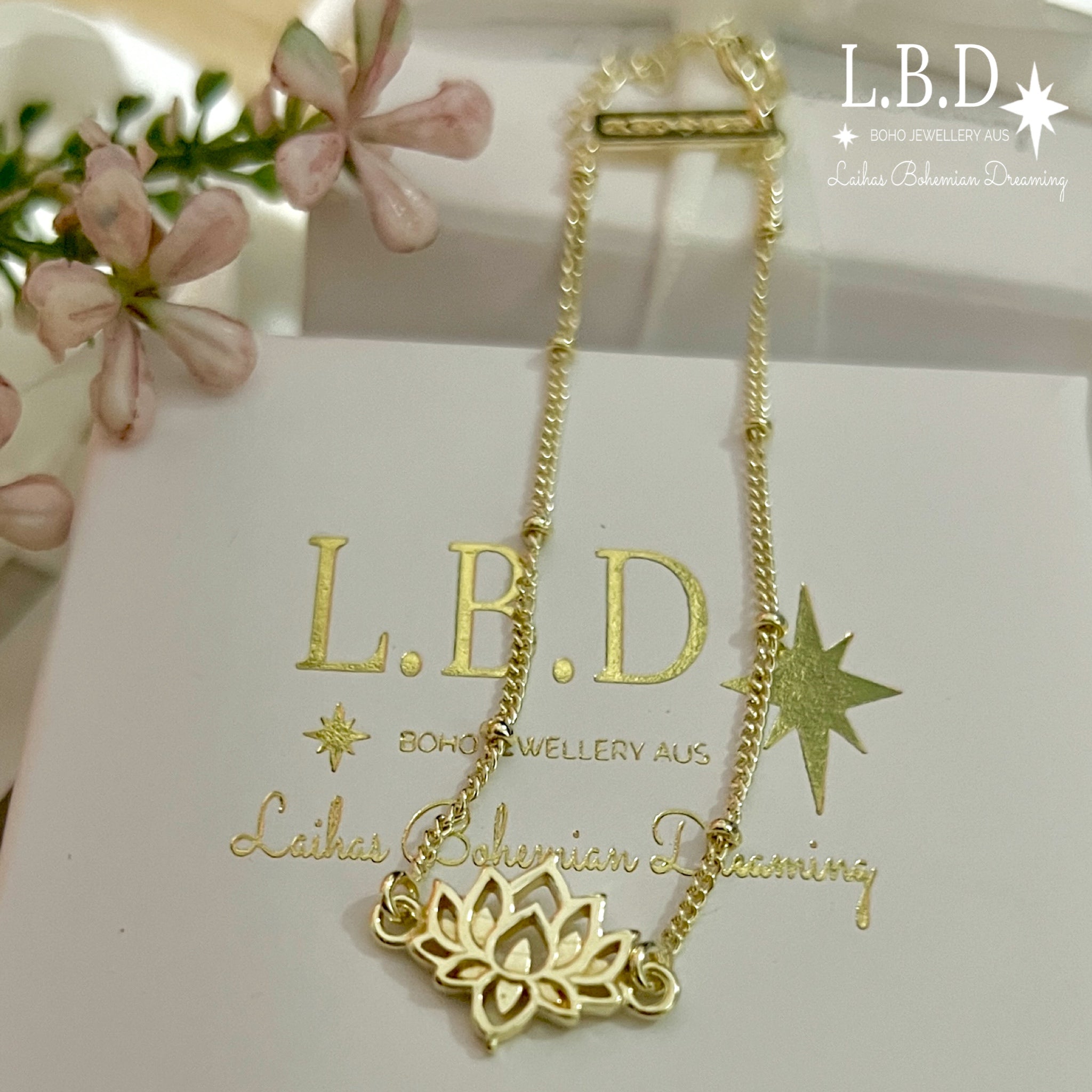 Lotus Flower Gold Bracelet for Women - Elegant Handmade Jewelry for Daily Wear, Gifts & Special Occasions