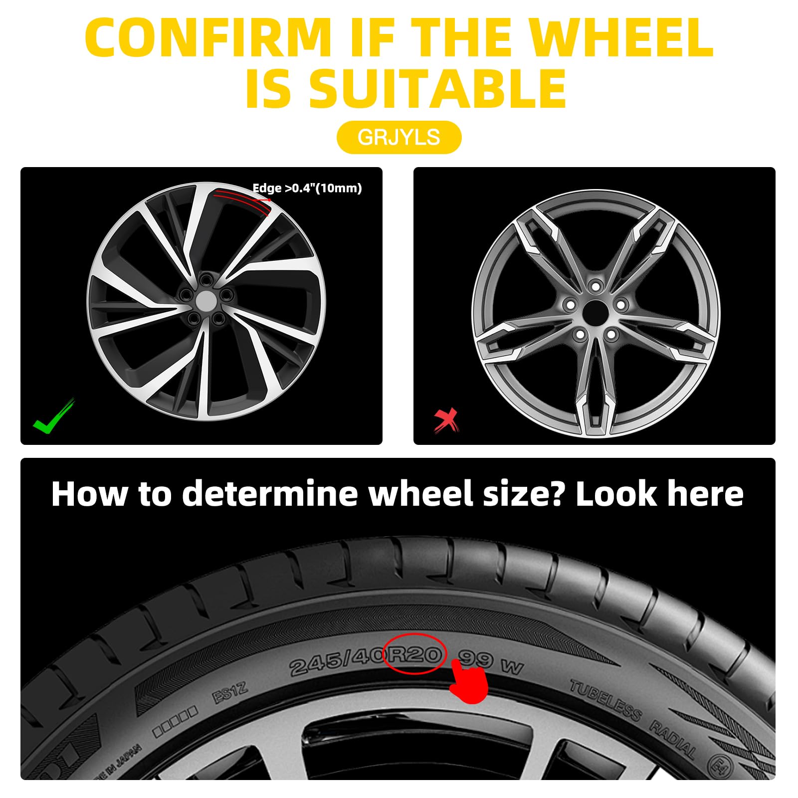 Premium ABS Car Wheel Rim Protector for 18-21