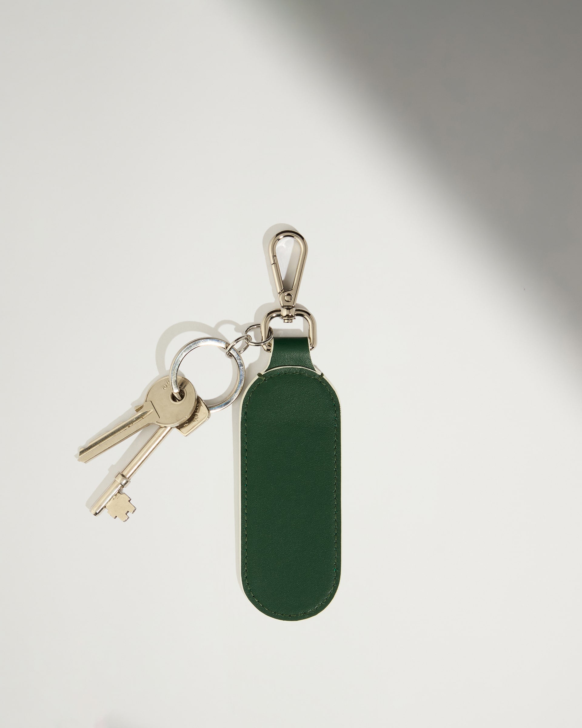 Premium Leather Keychain in Antler Green - Durable & Stylish Key Ring for Everyday Use, Gifts, and Travel Accessories