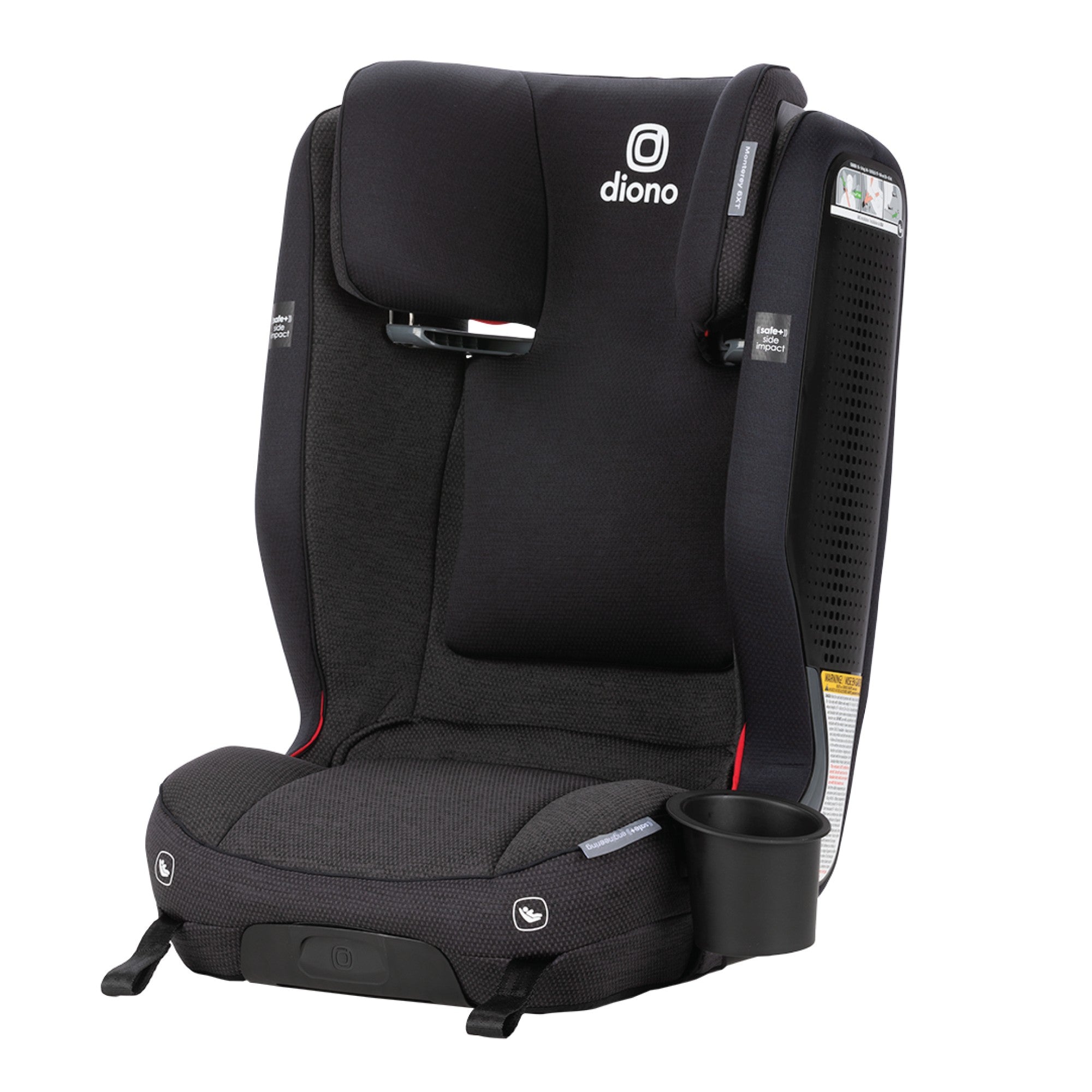 Diono Monterey 6XT SafePlus High Back Booster Car Seat for Kids - Safe & Comfortable Convertible Booster Seat for Travel & Everyday Use