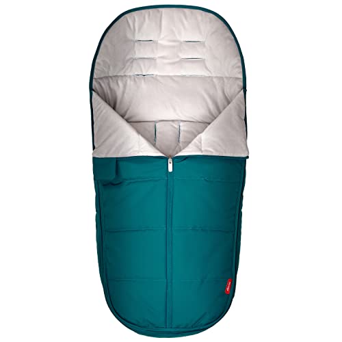 Diono All Weather Stroller Footmuff - Universal Fit for Baby to Toddler with Super Soft Padding, Weatherproof & Water Resistant Lining - Blue Turquoise | Perfect for Winter Strolls, Outdoor Adventures & Cold Weather Protection