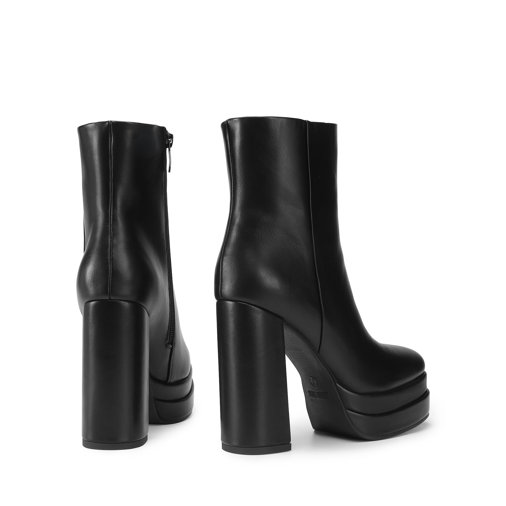 DREAM PAIRS Women's Platform Ankle Boots - Chunky Heel Square Toe Comfort Dress Booties for Women | Perfect for Parties, Night Out & Casual Wear