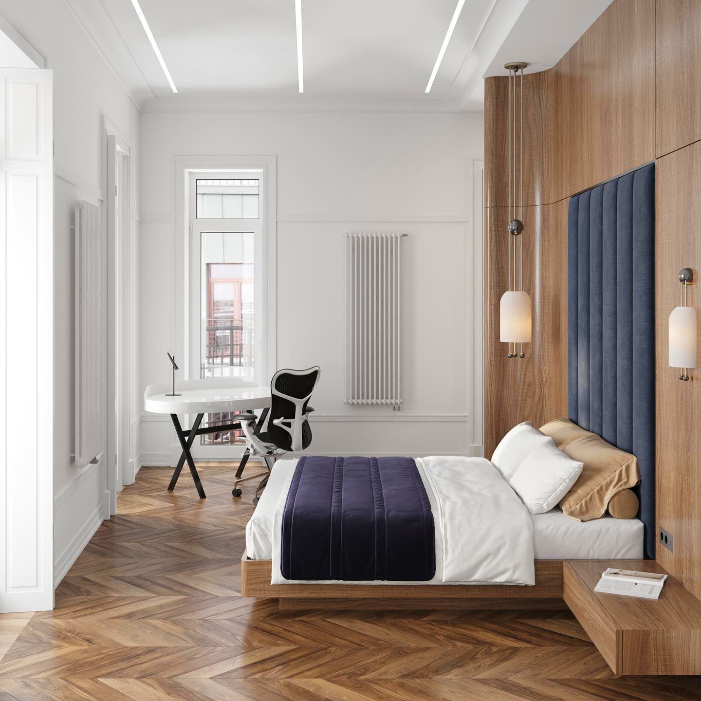 Bertha Wall Lamp - Modern LED Sconce Light Fixture for Bedroom, Living Room & Hallway - Energy Efficient Indoor Lighting
