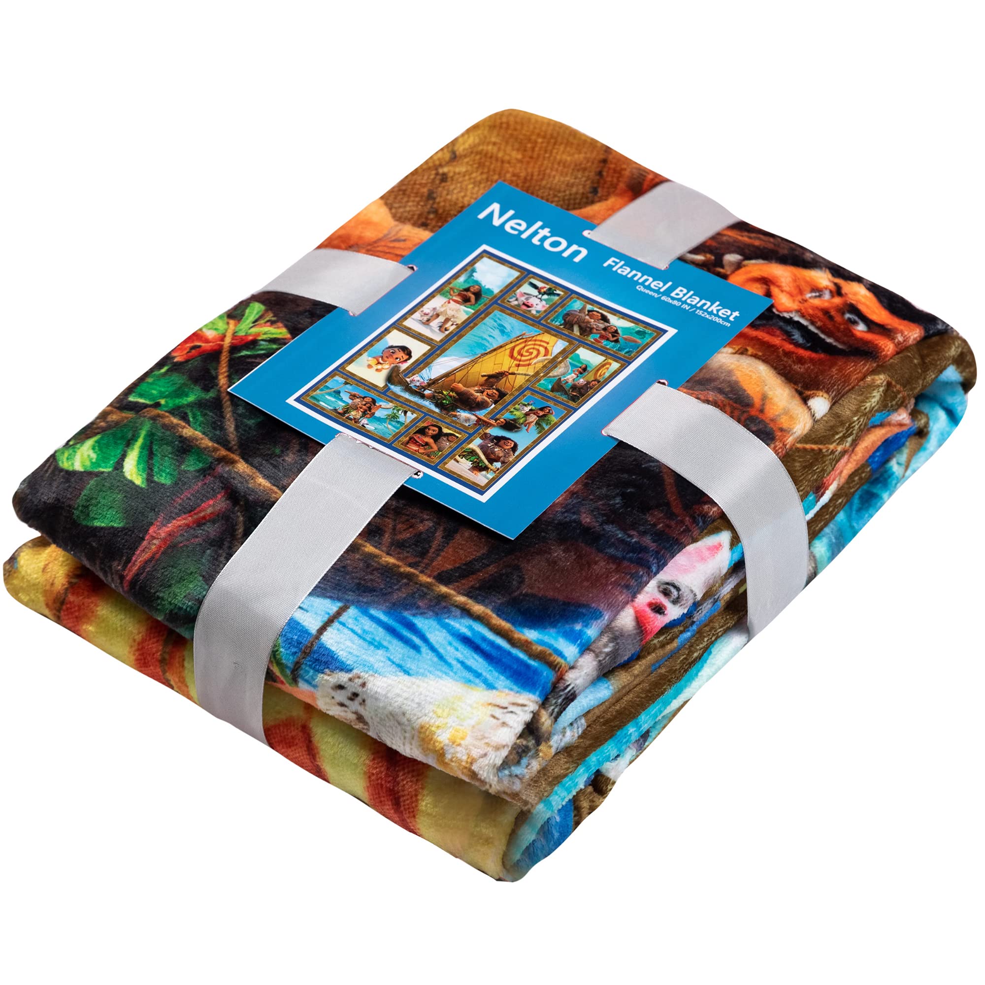 Moana Fleece Blanket 60x80 Inches - Ultra Soft Plush Throw Blanket Lightweight & Warm for Bed, Couch, Sofa - Perfect for Disney Movie Nights, Kids Room Decor, Cozy Winter Evenings