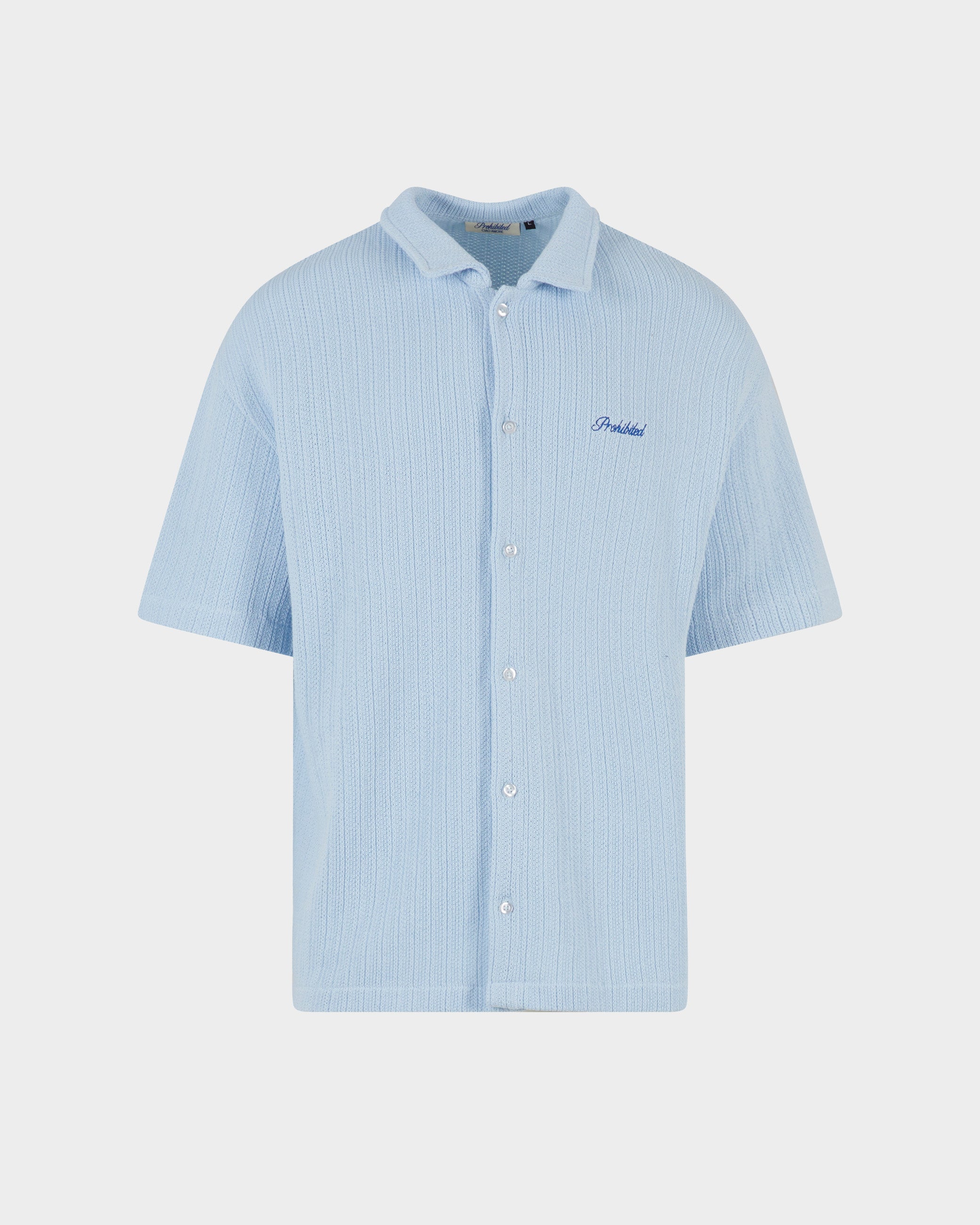 Portofino Sky Blue Men's Casual Shirt | Lightweight Breathable Button-Up for Office, Travel & Everyday Wear