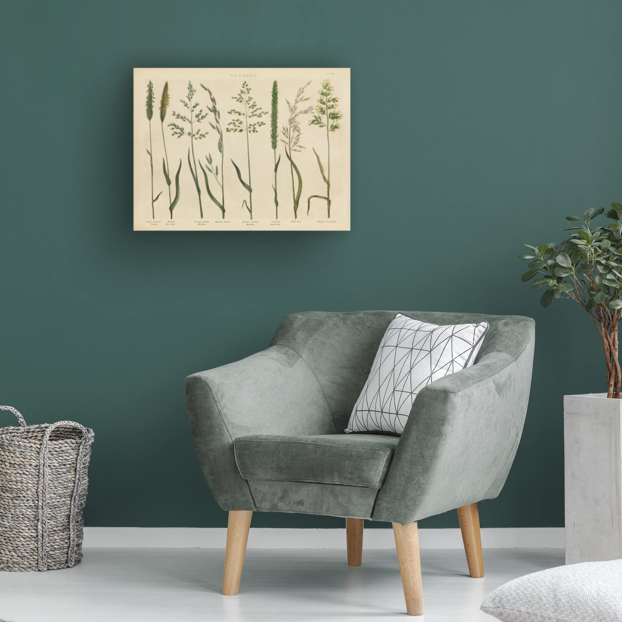 Trademark Fine Art 'Blue Bouquet' Canvas Wall Art by Farida Zaman - Floral Home Decor for Living Room, Bedroom & Office