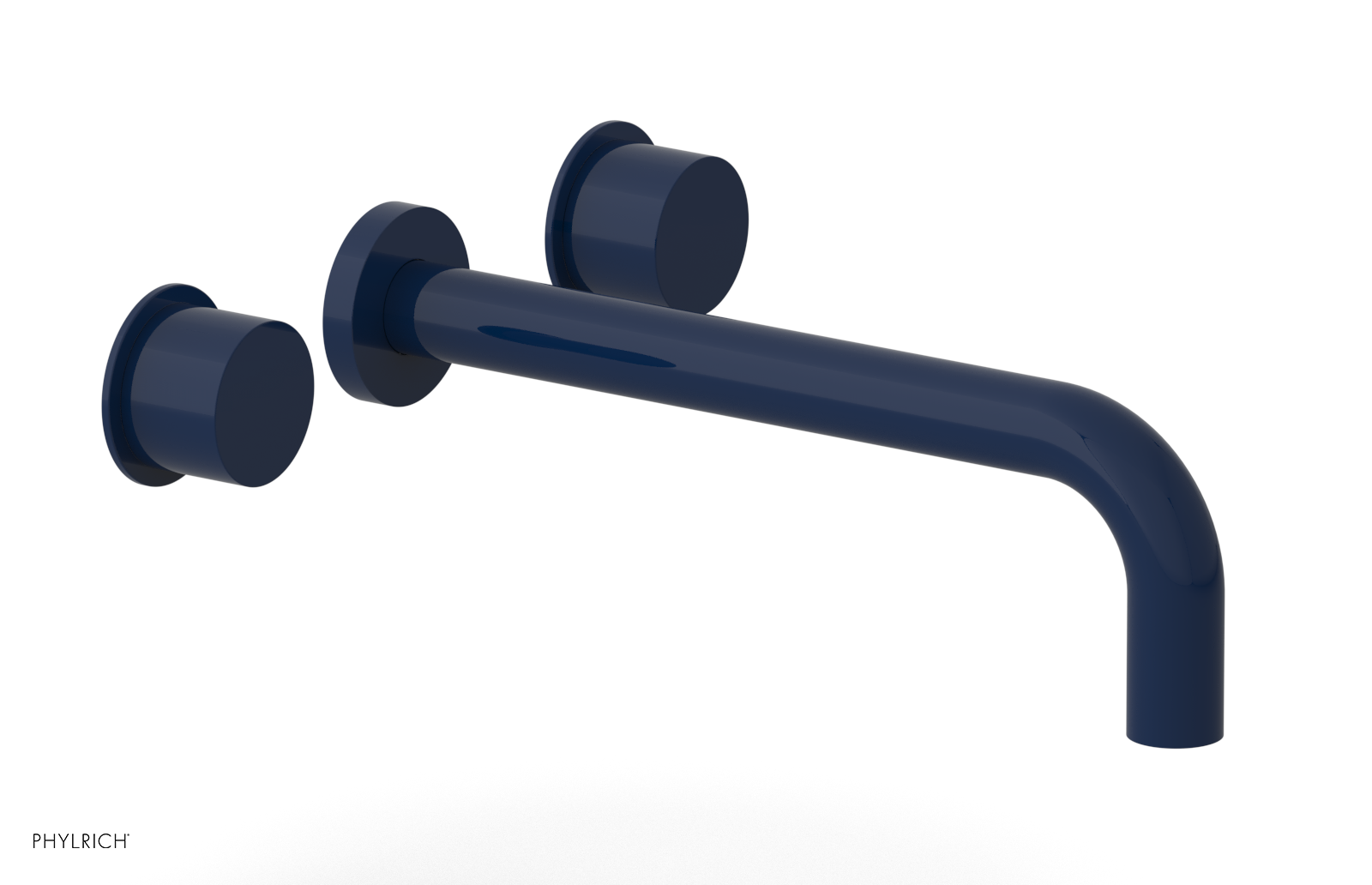 Basic II 10-Inch Wall Tub Faucet Set with Smooth Handles - 230 57 10 - Perfect for Bathroom Renovation and Modern Home Decor