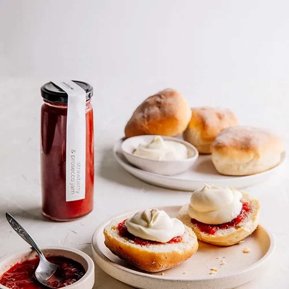 Premium Paddington Jams Strawberry & Prosecco Jam 275g - Artisan British Preserve, Perfect for Breakfast, Afternoon Tea & Gourmet Gift Giving