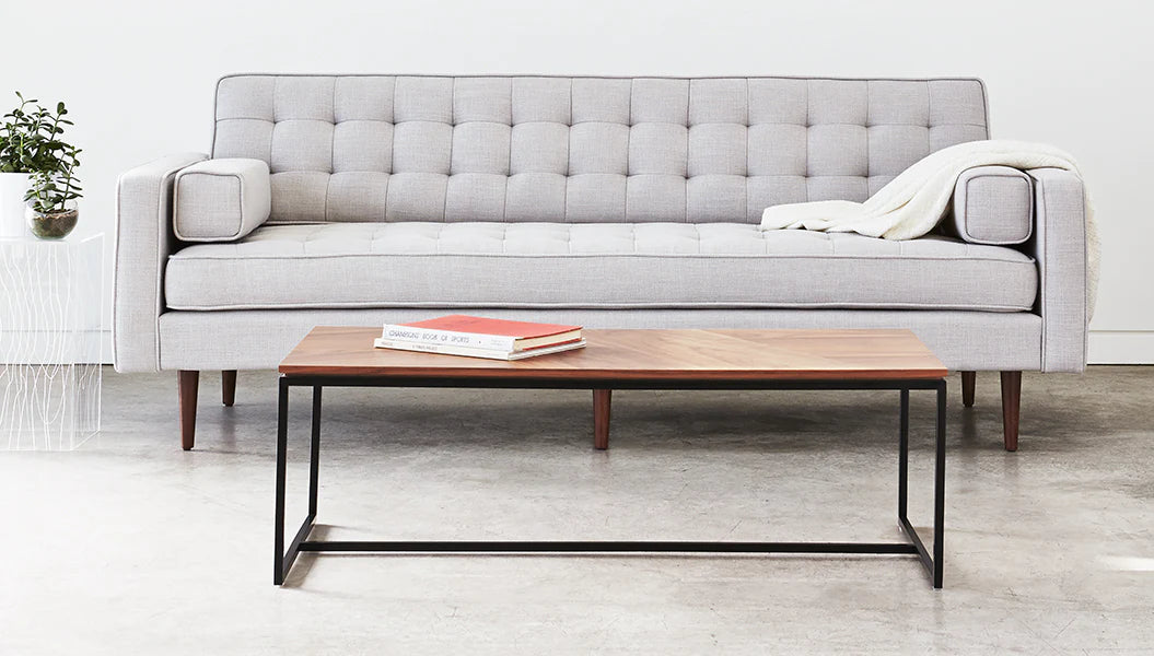 Modern Rectangle Coffee Table - Tobias Solid Wood Living Room Furniture for Home Decor & Relaxation | Perfect for Living Rooms, Lounges & Offices