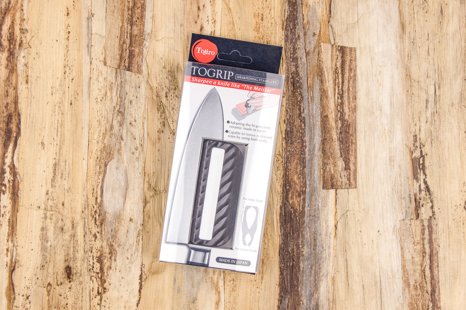 TOJIRO TOGRIP F-443 Professional Knife Sharpening Clip - High-Quality Blade Sharpener for Kitchen, Hunting & Outdoor Knives - Perfect for Home Chefs & Camping Enthusiasts