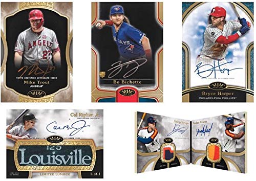 2020 Topps Tier One MLB Baseball Trading Cards Box - 3 Premium Collector Cards | Perfect for Sports Memorabilia Collectors & Baseball Fans