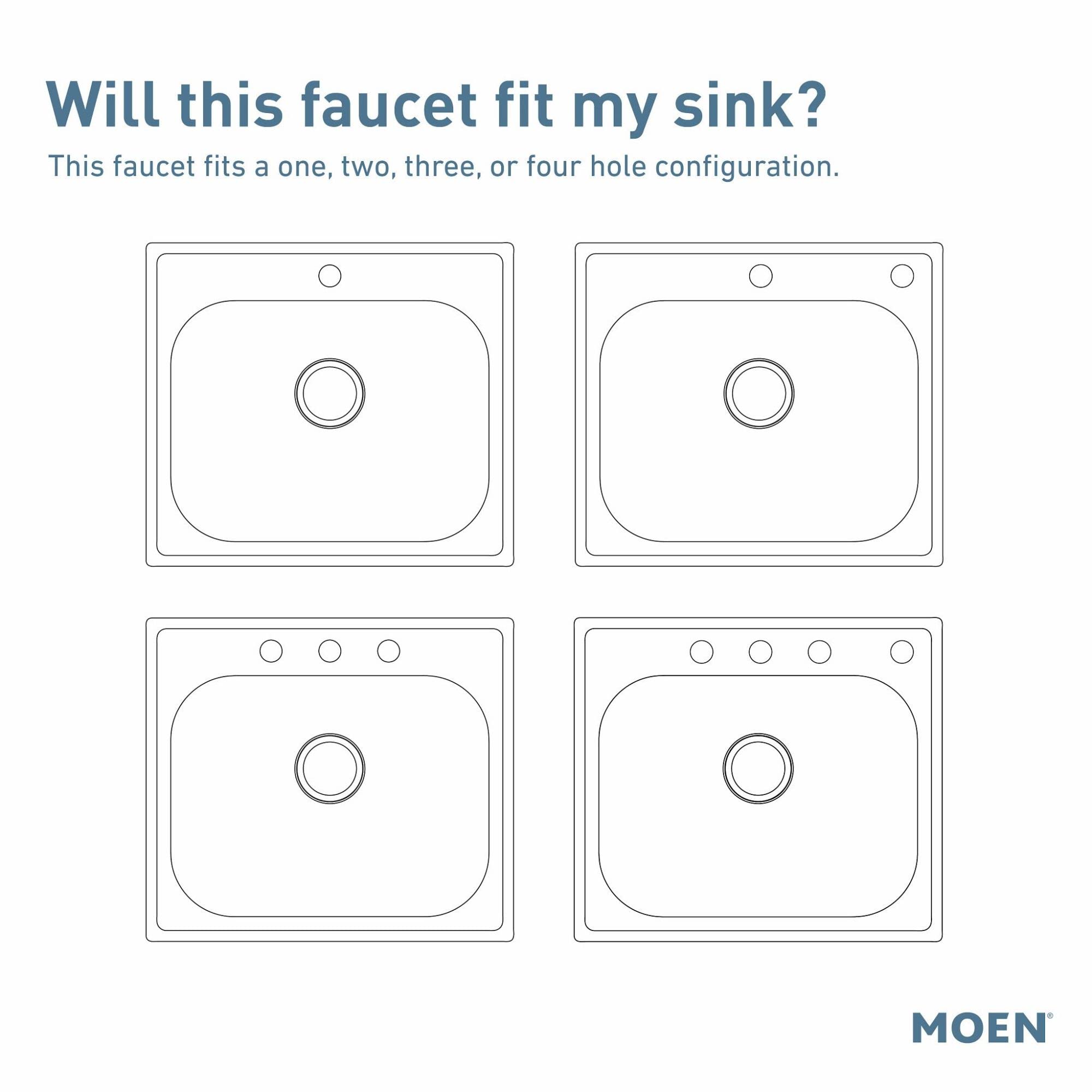 Moen Haelyn Chrome Single-Handle Pull-Down Sprayer Kitchen Faucet with Power Boost Technology - Fast Cleaning, Built-In Soap Dispenser (Model 87627) - Perfect for Modern Kitchens and Busy Households
