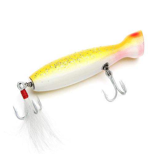 Gibbs Polaris Popper Fishing Lures - Topwater Saltwater Bass Lure for Freshwater & Saltwater Fishing - Perfect for Surfcasting, Pier Fishing & Kayak Angling