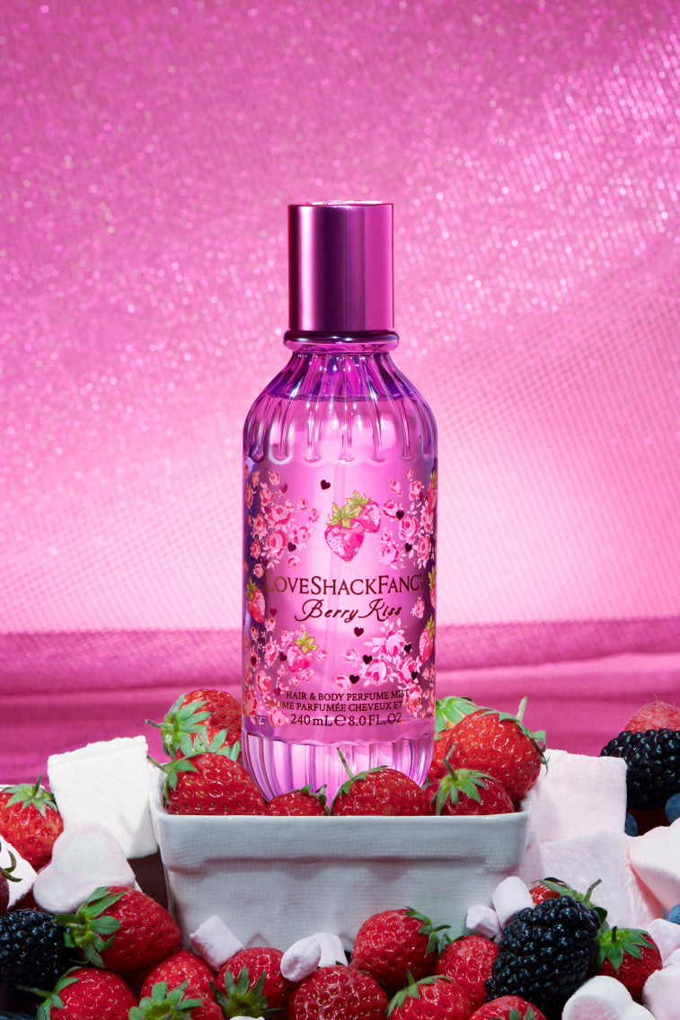 Berry Kiss Hair & Body Perfume Mist - Long Lasting Fragrance for Women, Natural Scented Spray for Hair & Skin, Perfect for Daily Use, Date Nights & Special Occasions