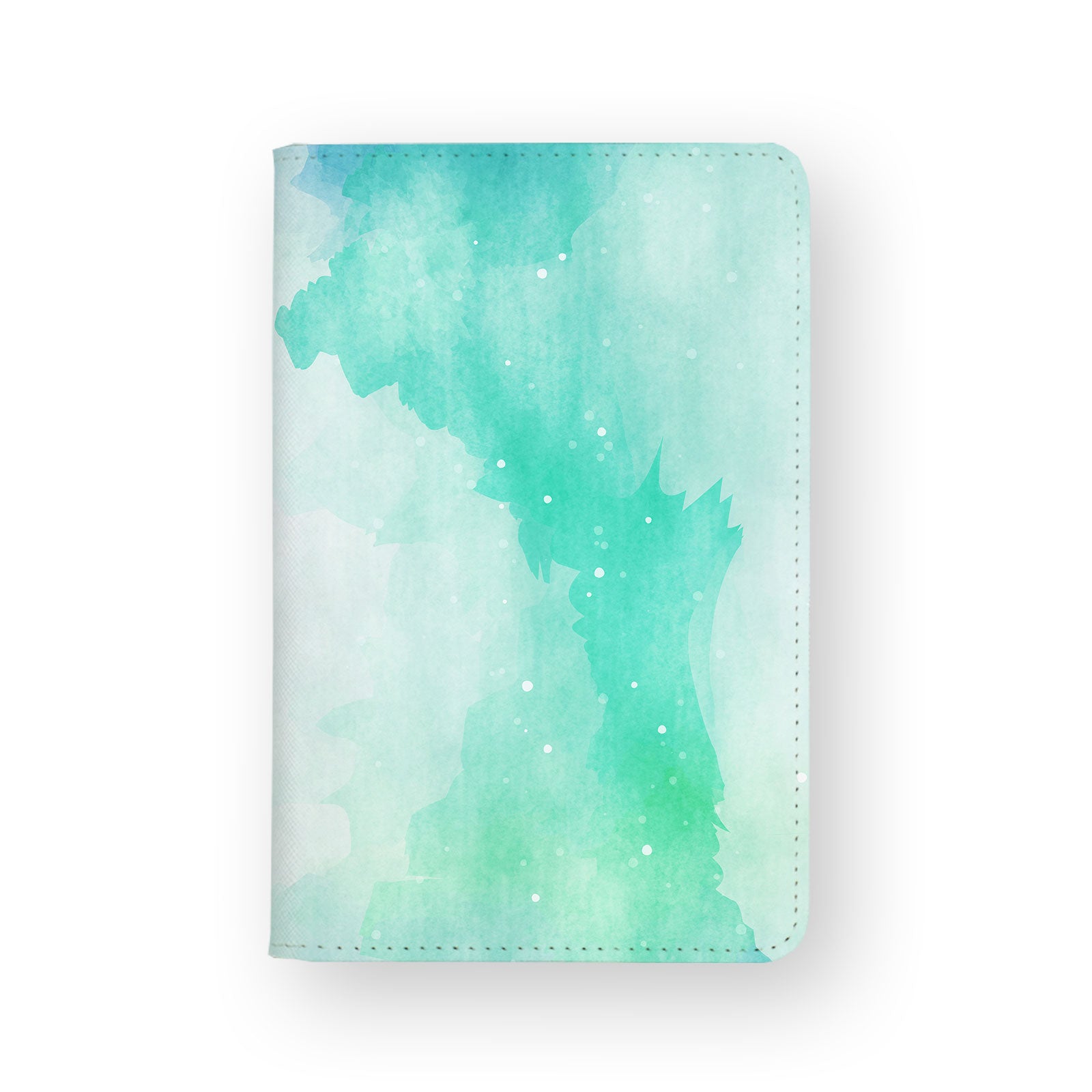 Waterproof RFID Blocking Travel Wallet - Abstract Watercolor Splash Design for Passport, Credit Cards & Cash - Perfect for International Trips & Air Travel