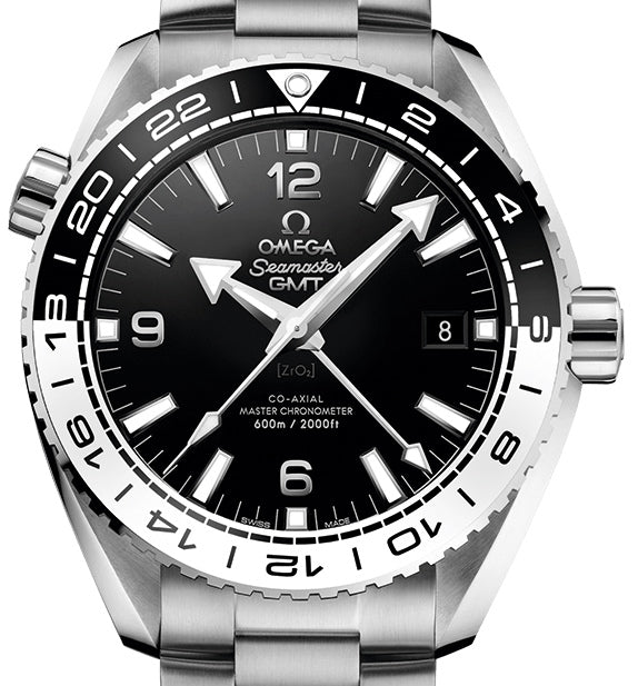 Omega Seamaster Planet Ocean Master Chronometer GMT Men's Watch - Stainless Steel & Ceramic Diver's Timepiece for Professional Diving, Travel & Luxury Collection