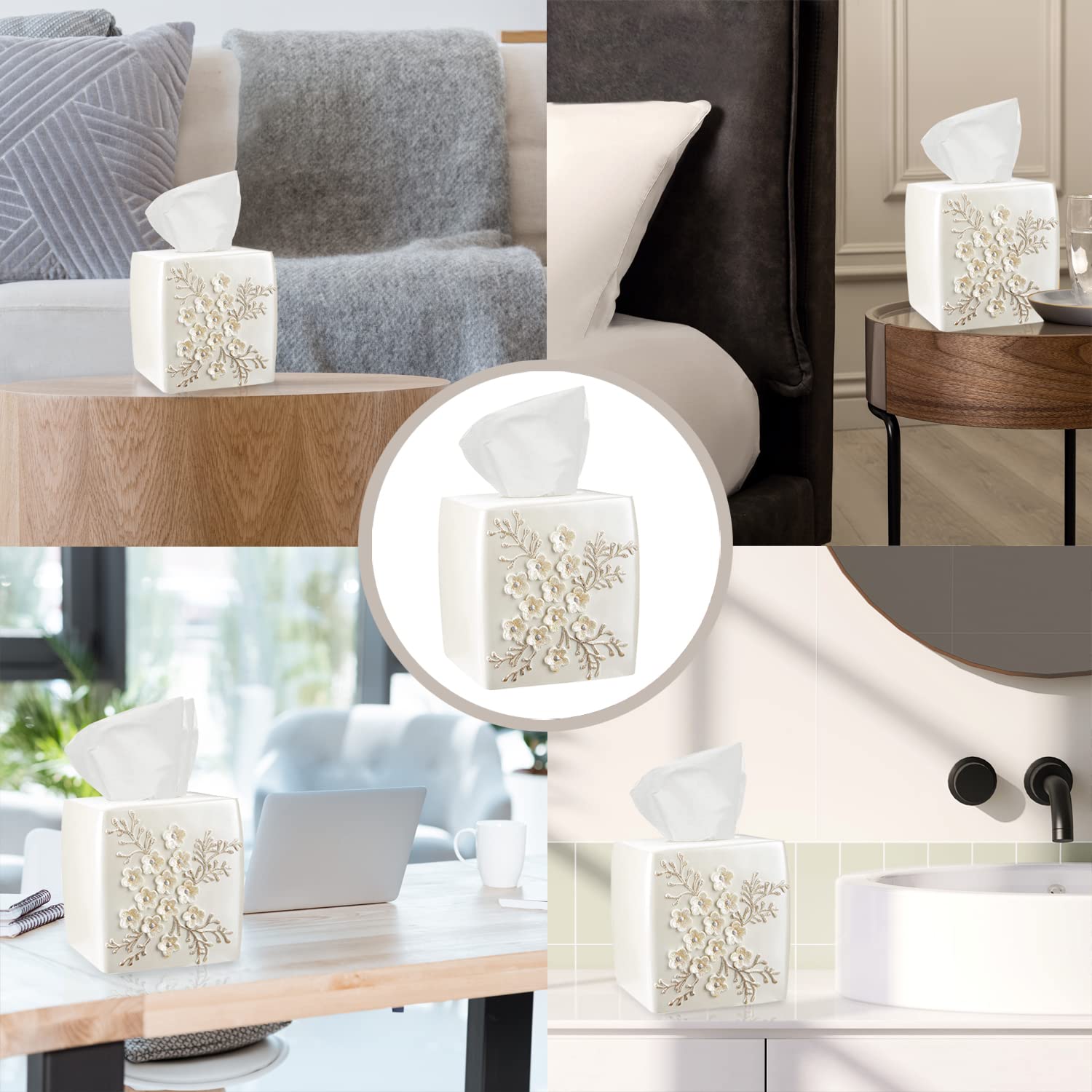 Premium Beige Bath Tissue Box by Bloomfield - Soft, Absorbent & Eco-Friendly for Home, Office & Guest Bathrooms