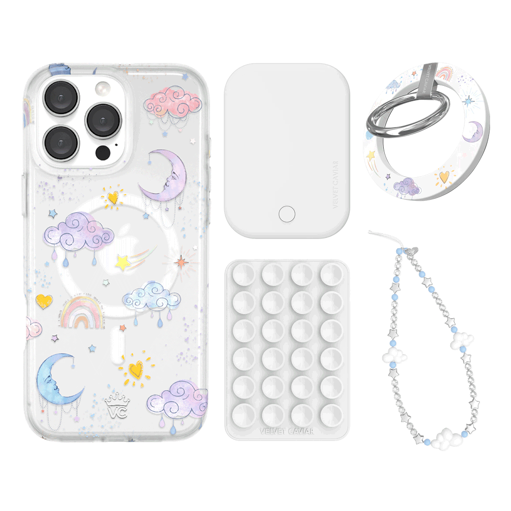 Sweet Dreams Frosted iPhone Case with Grip - Cute & Protective Phone Cover for iPhone 13/14/15 - Perfect for Daily Use, Travel & Work