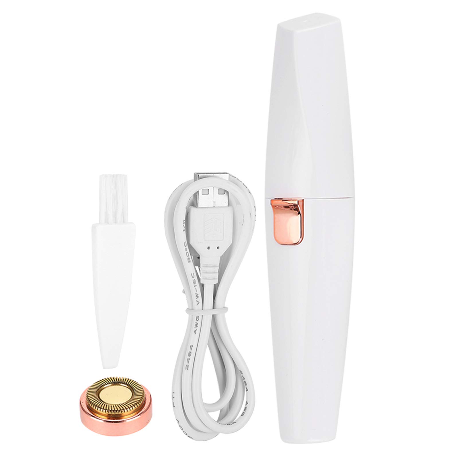 Painless USB Facial Hair Remover for Women - Electric Eyebrow & Face Hair Trimmer, Portable Ladies Shaver for Lip, Upper Chin & Cheek | Perfect for Travel, Home Use & Quick Touch-Ups