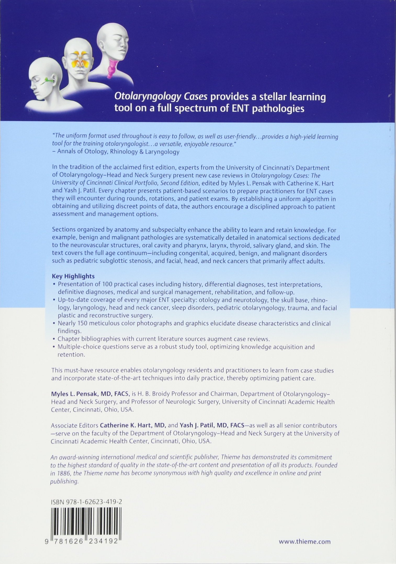 Otolaryngology Case Studies: University of Cincinnati Clinical Portfolio for ENT Specialists & Medical Students - Perfect for Residency Training & Clinical Reference