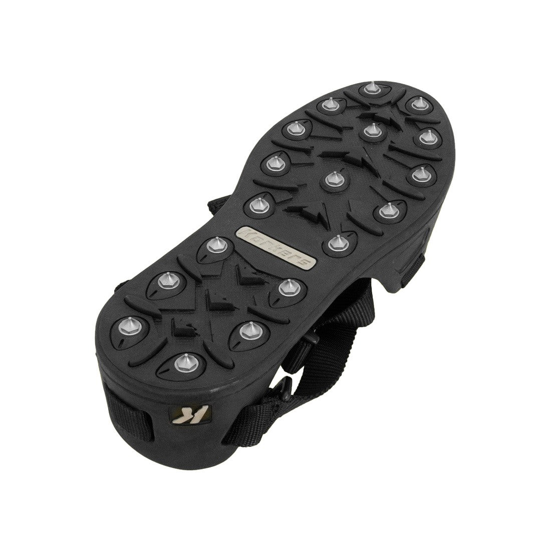 Korkers TuffTrax Regular Spike Overshoe - Non-Slip Ice & Snow Traction for Hiking, Hunting & Winter Work - Waterproof Rubber Sole with Removable Cleats