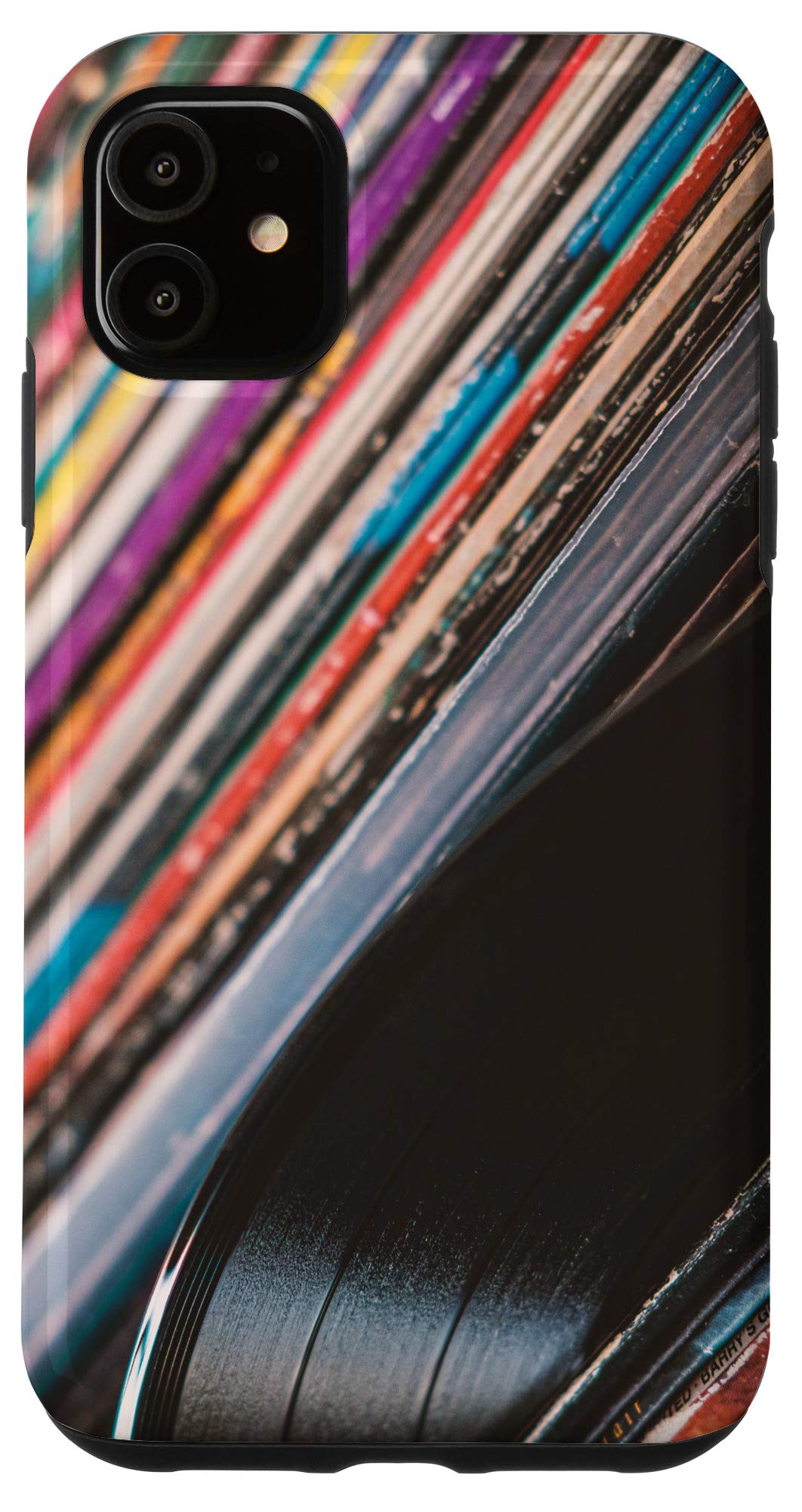 iPhone 11 Case with Vinyl Music Design - Protective Phone Cover for iPhone 11 - Perfect for Music Lovers & Vinyl Enthusiasts - Great Gift for Concerts & Music Festivals