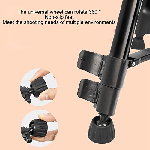 Eighosee 55 Inch/140cm Camera Tripod with Phone Holder & Carry Bag - Heavy Duty 3KG Max Load for DSLR, Smartphone, Live Streaming, YouTube Videos & Photography